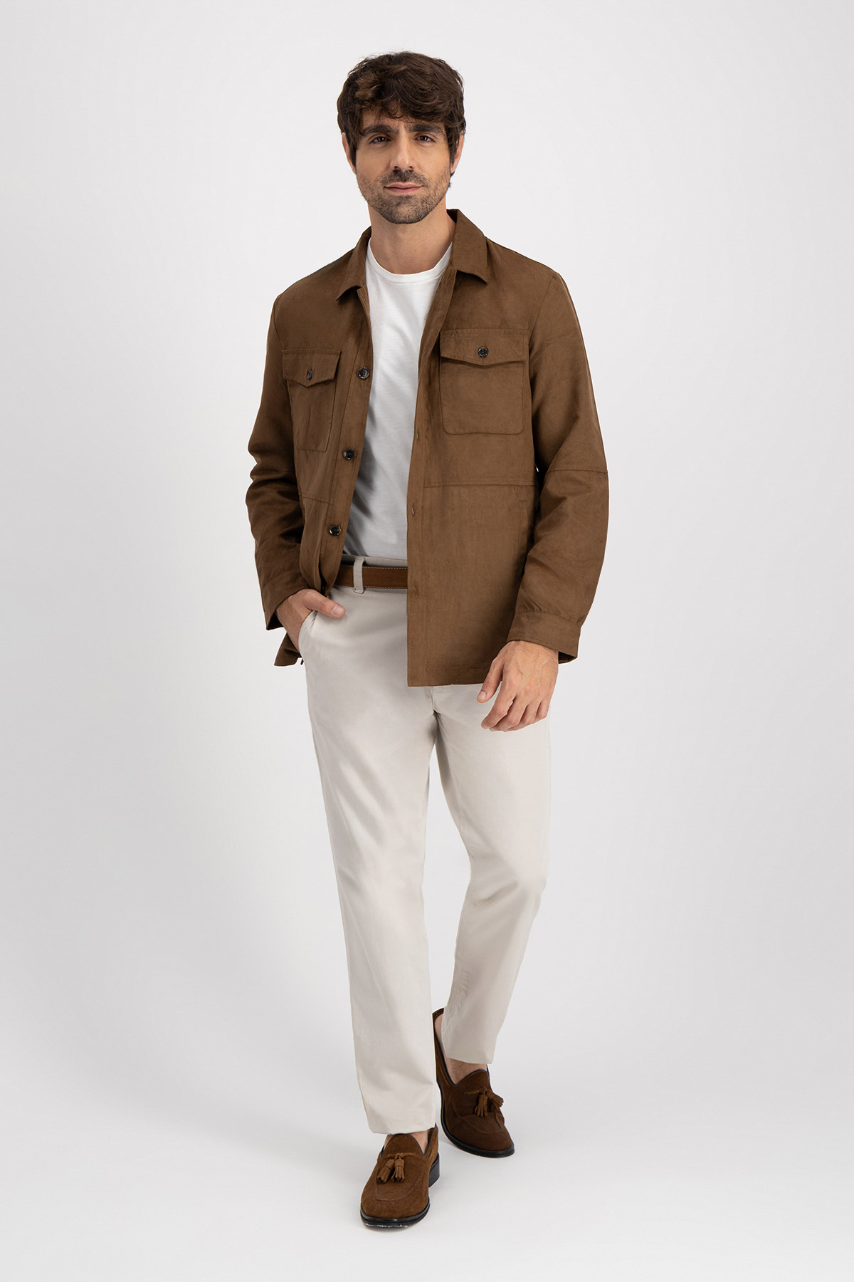Chamarra Roberts Coñac Contemporary Fit