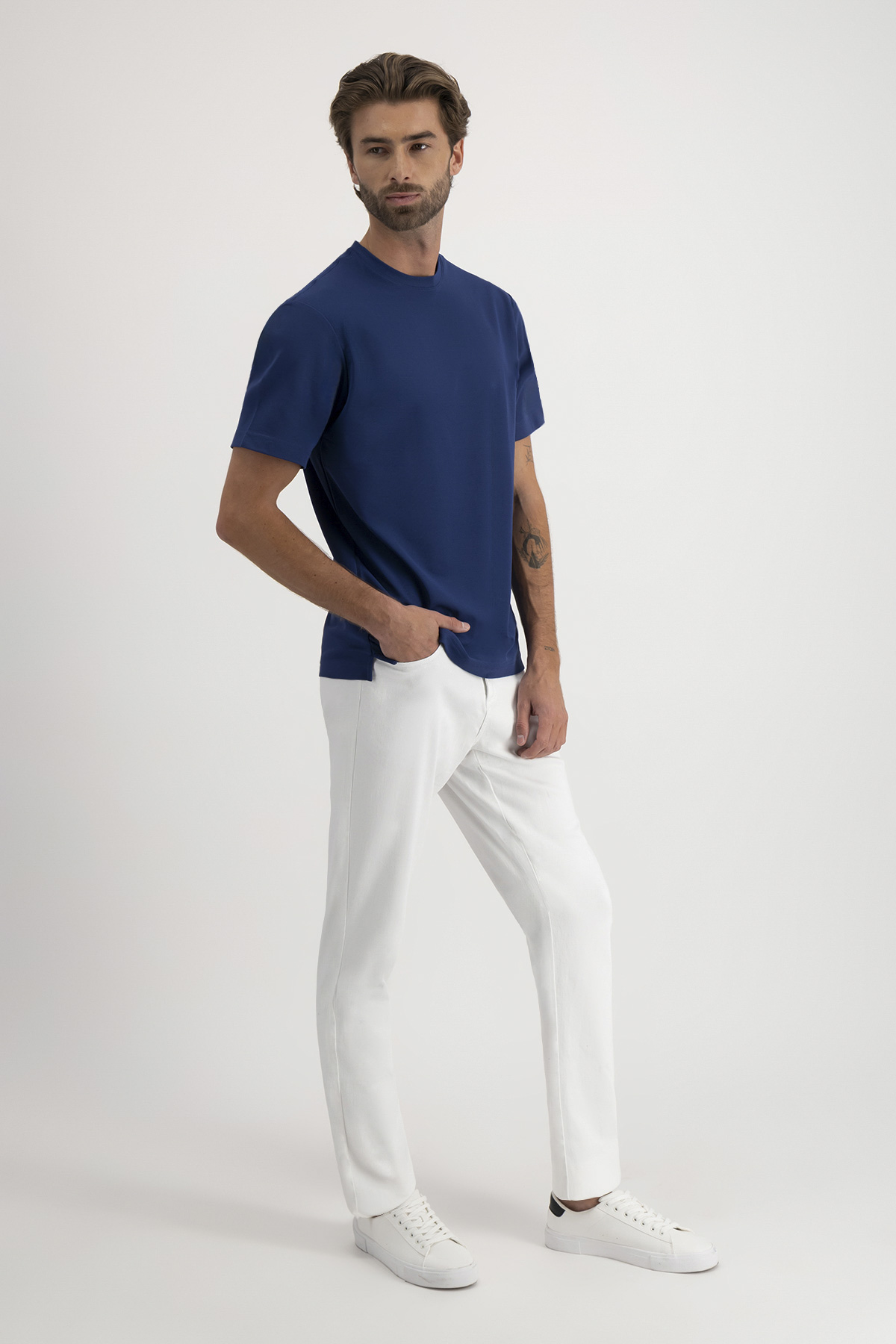 Playera EASY CARE TECHNOLOGY Roberts Color Azul Marino Contemporary Fit