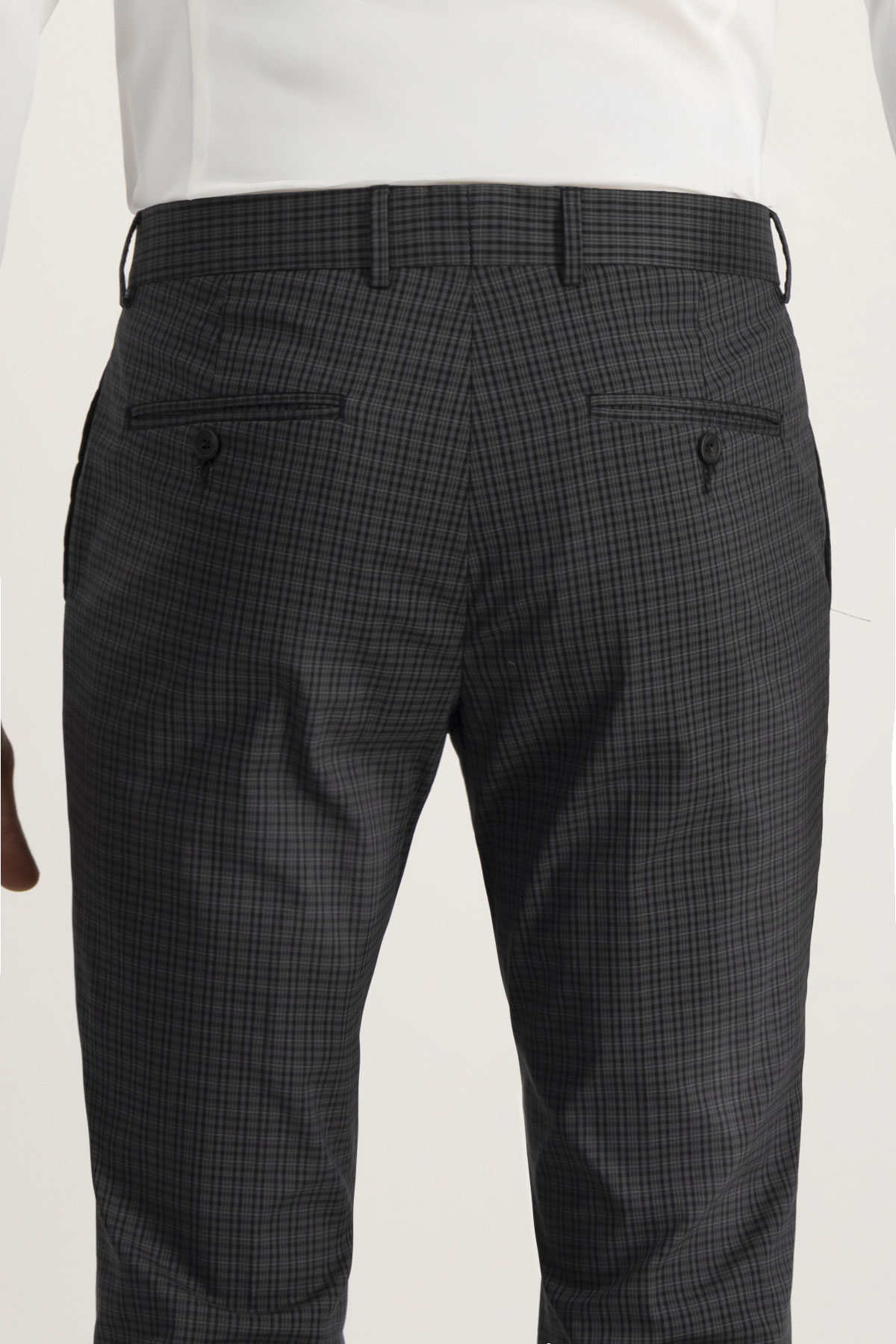 Pantalón Formal Roberts Red Gris Oxford Slim Fit
