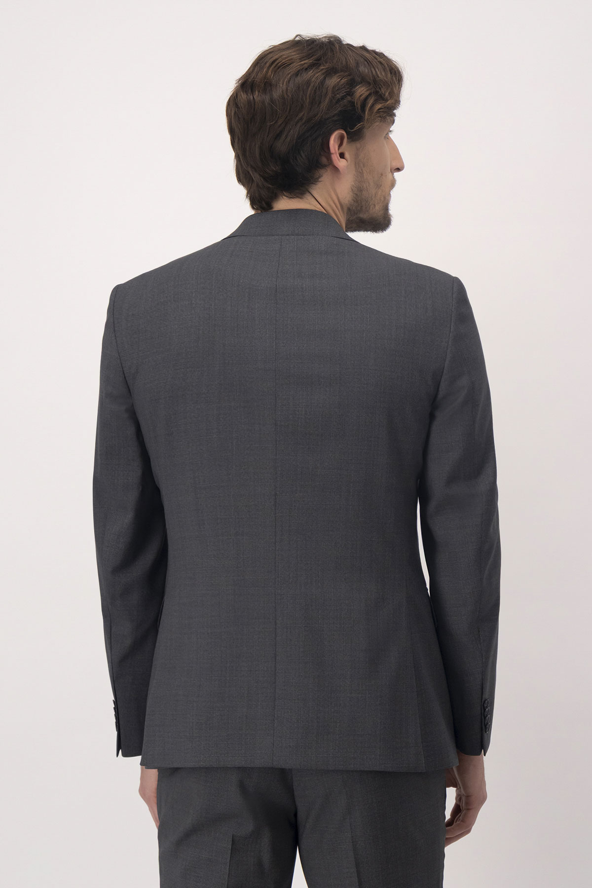 Traje Contemporary Fit Gris Oxford