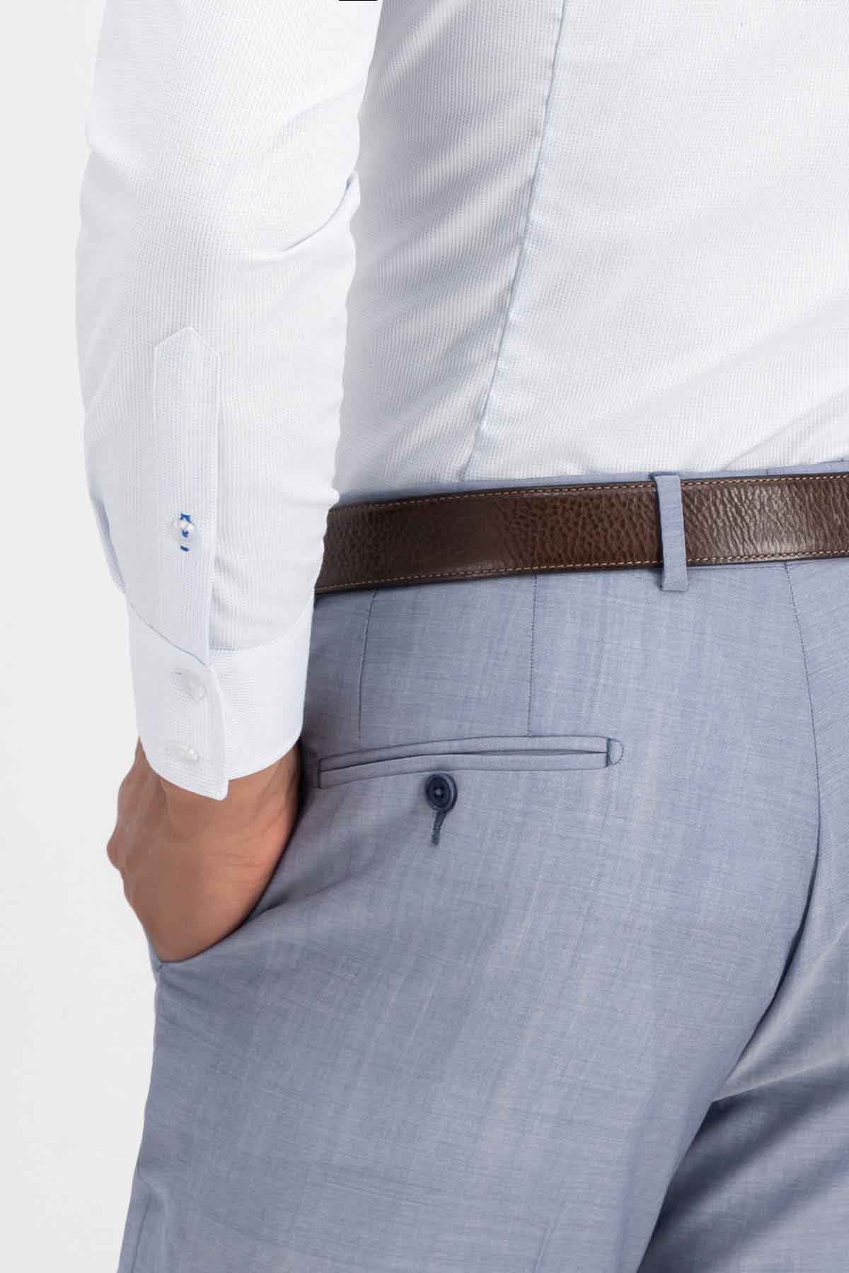 Camisa Vestir BAMBOO Roberts Red Blanco Slim Fit