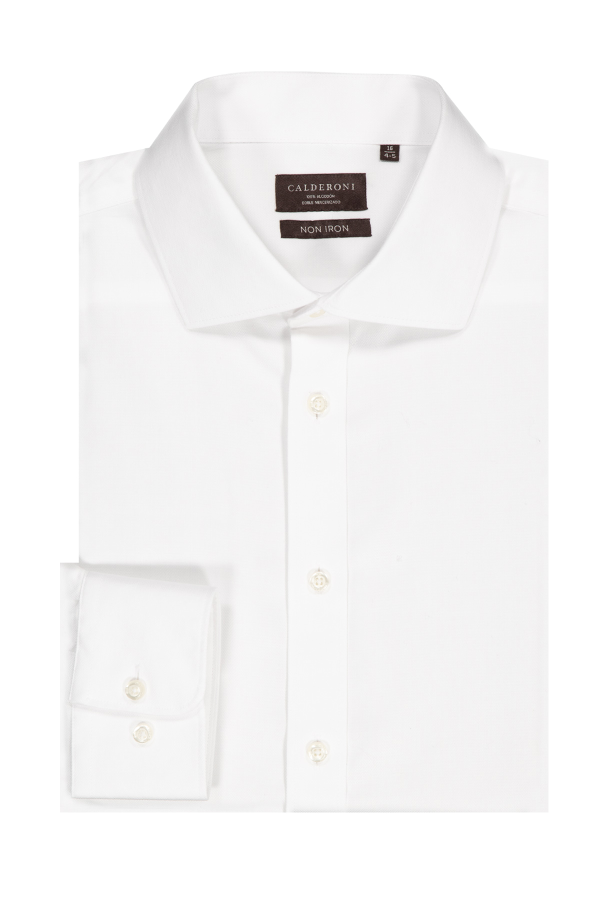 Camisa Vestir Calderoni Regular Fit Blanco