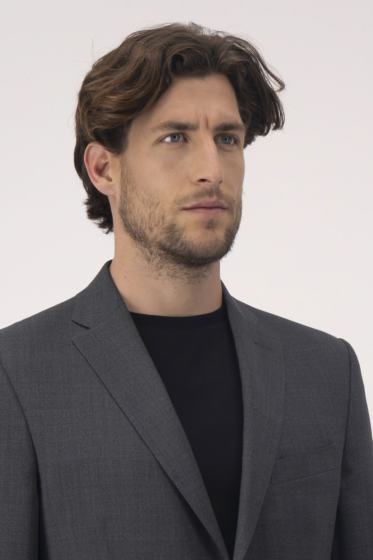 Traje Contemporary Fit Gris Oxford