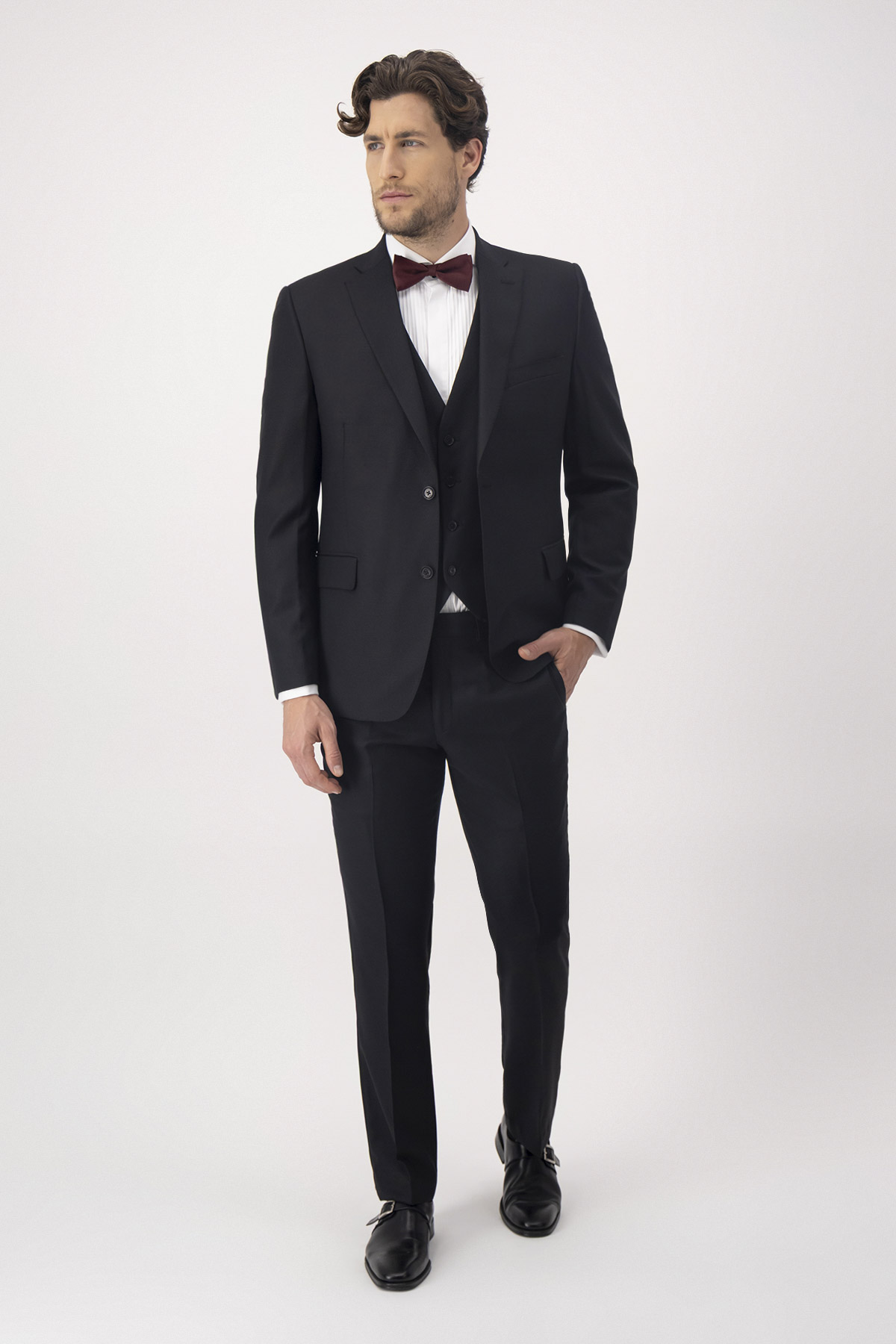 Traje Trío Contemporary Fit Negro