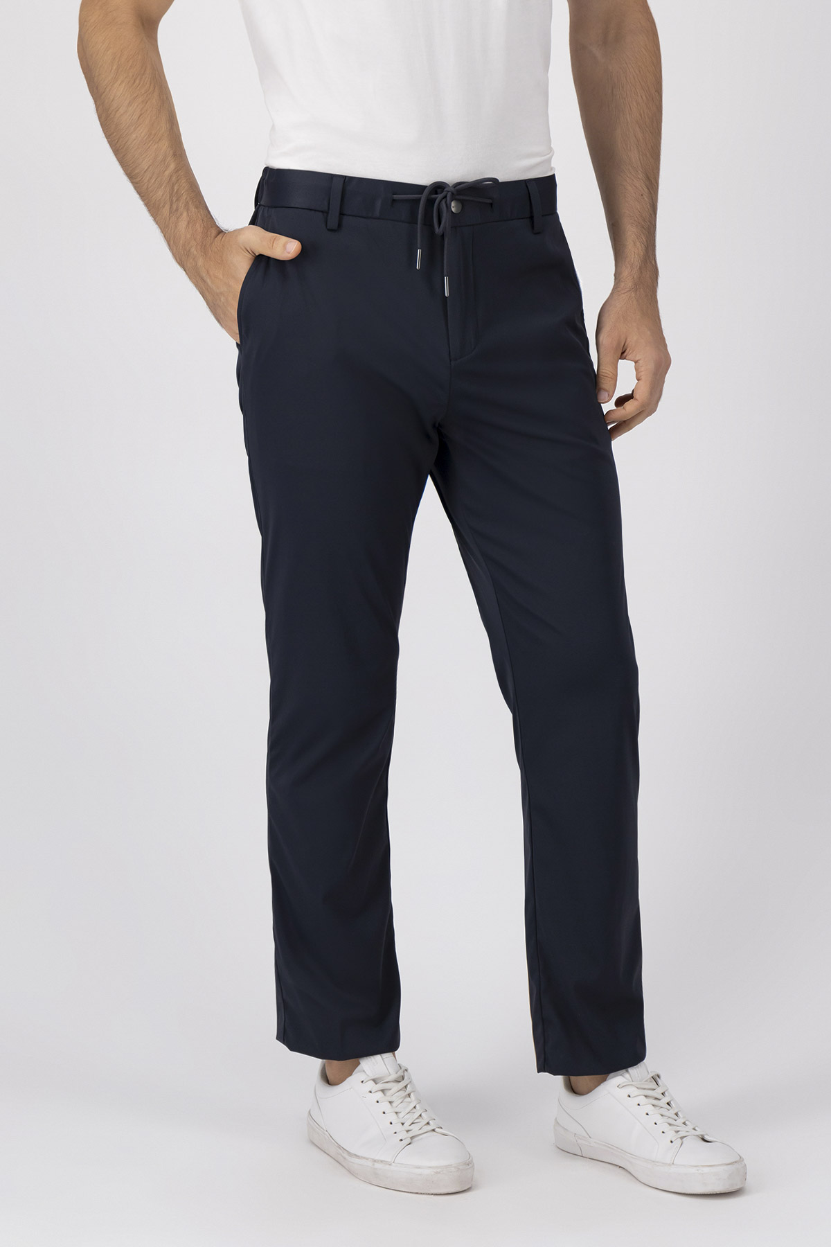 Pantalón Casual Anatomic Technology Slim Fit Azul Marino
