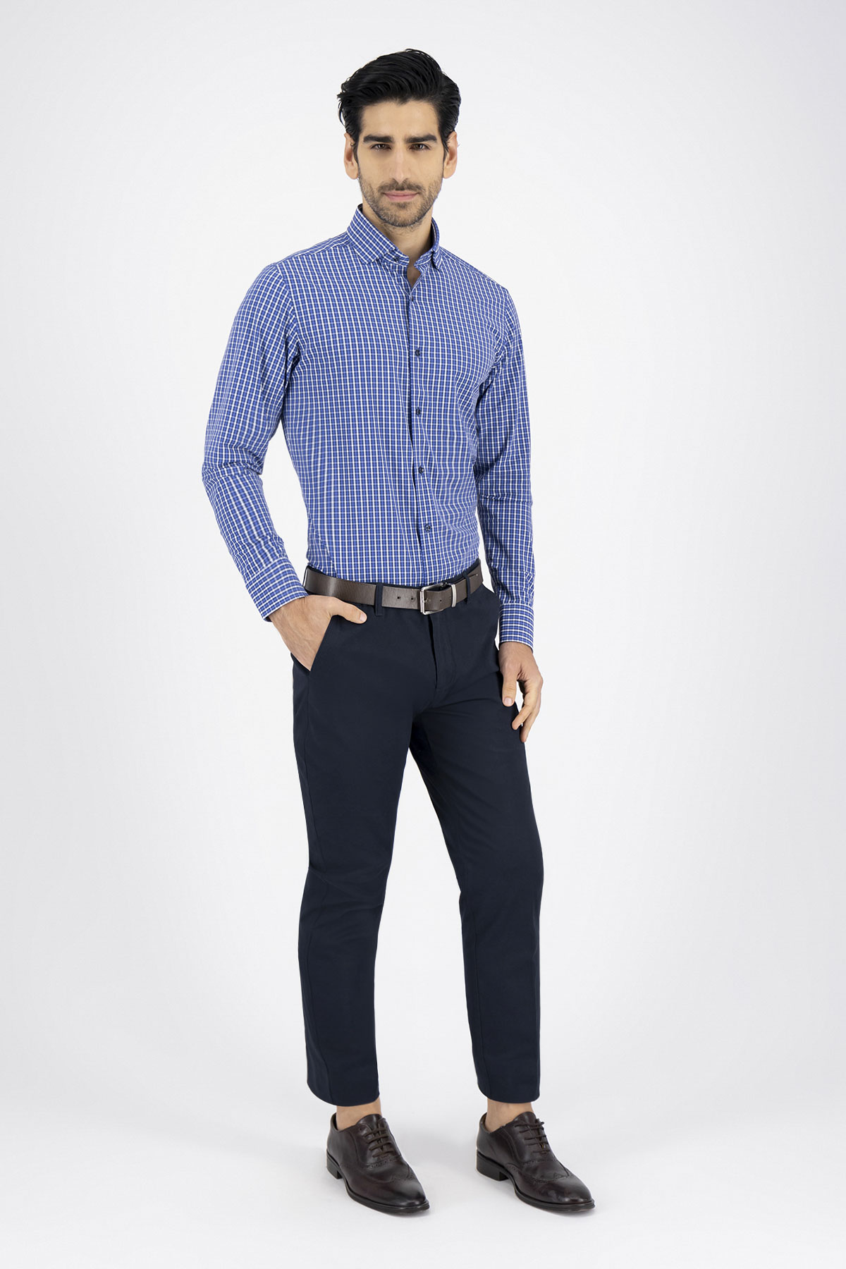 Camisa Formal Anatomic Technology Slim Fit Azul