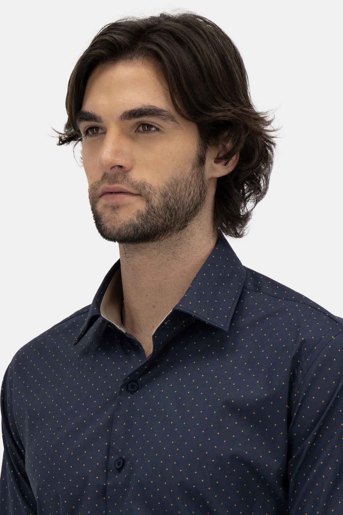 Camisa Roberts Red Azul Marino Slim Fit