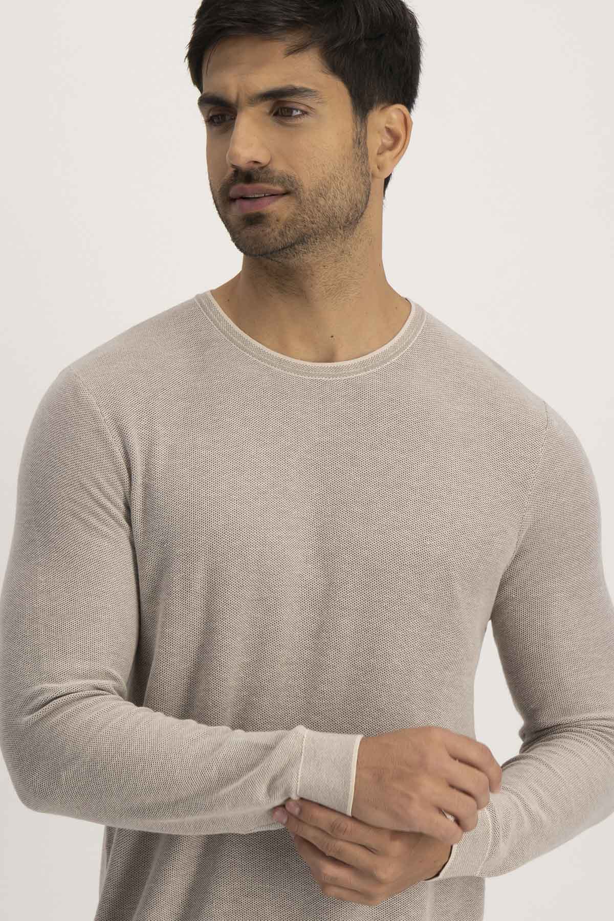 Suéter PREMIUM COTTON Roberts Beige Contemporary Fit