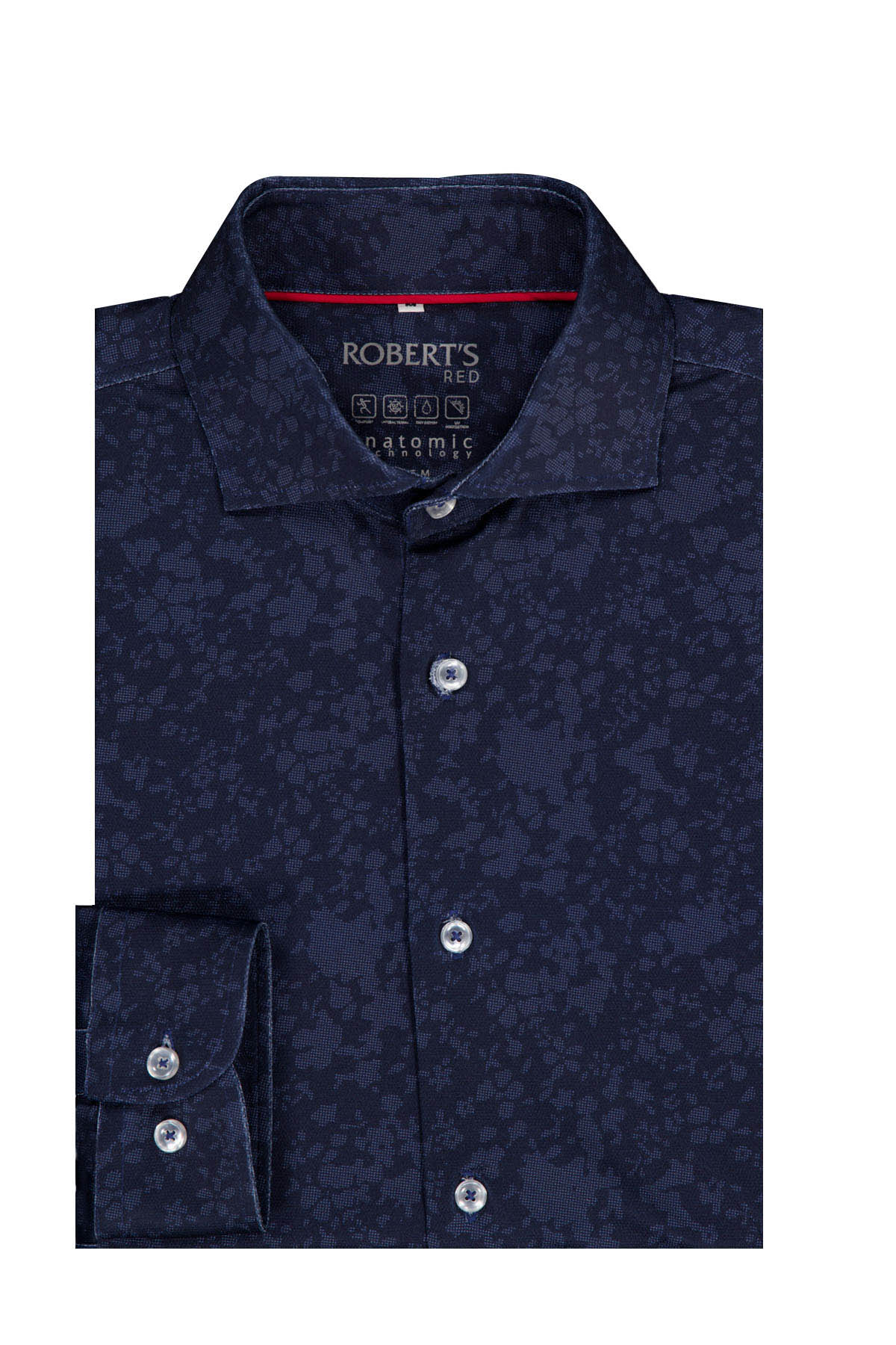 Camisa Roberts Red Anatomic Technology Azul Marino Slim Fit