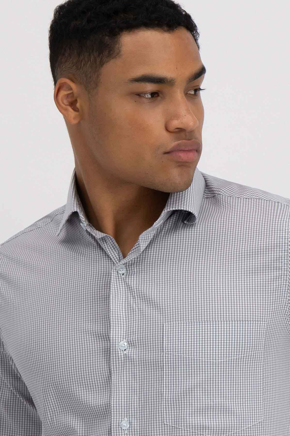 Camisa Sport Roberts Super Touch Color Gris Regular Fit