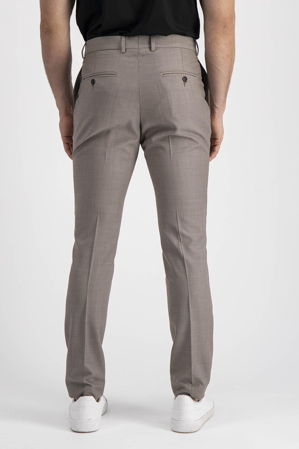 Pantalón Vestir Roberts Café Slim Fit