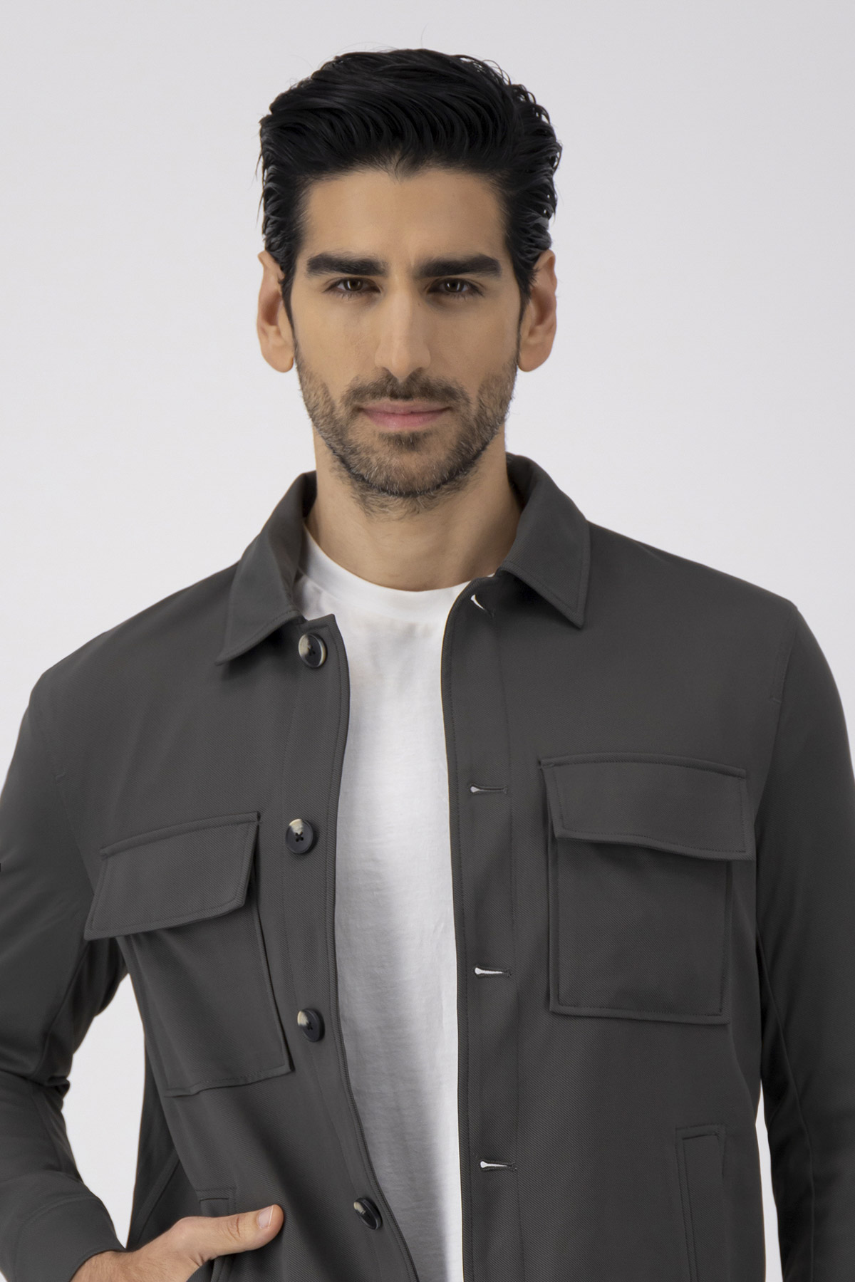 Sobrecamisa Anatomic Technology Slim Fit Verde Oliva