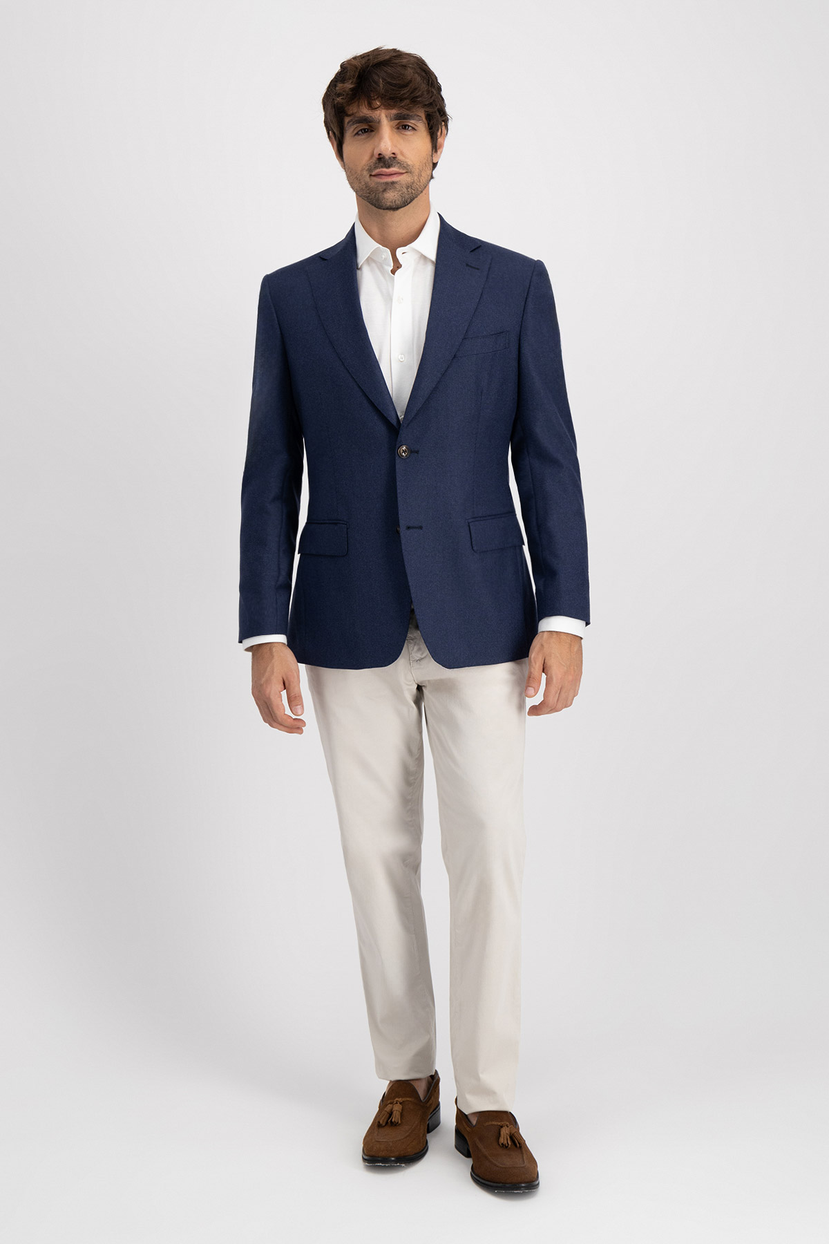 Saco Sport Calderoni Azul Marino Contemporary Fit