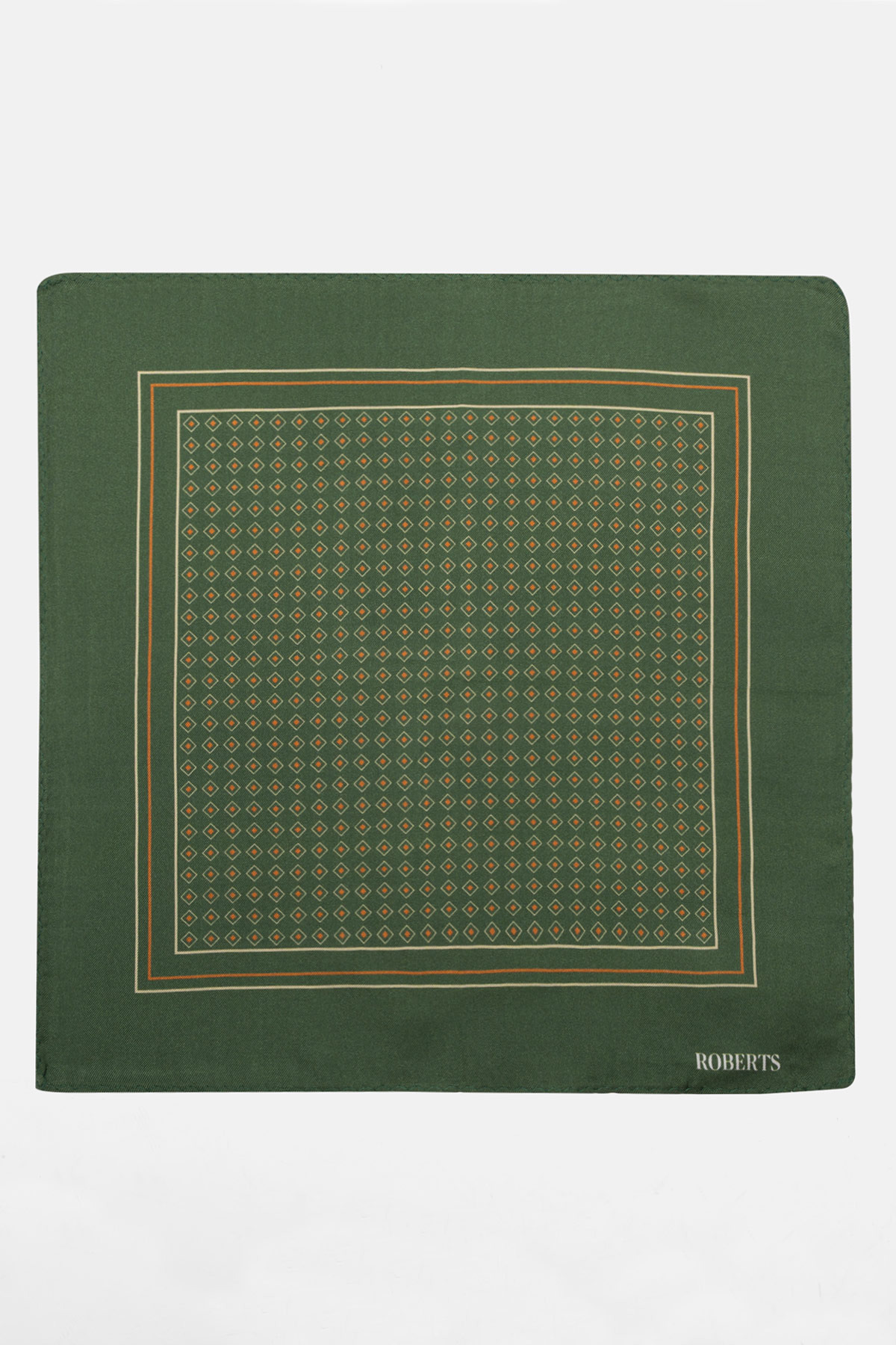 Pañuelo De Bolsillo De Seda Azul Verde image number 1