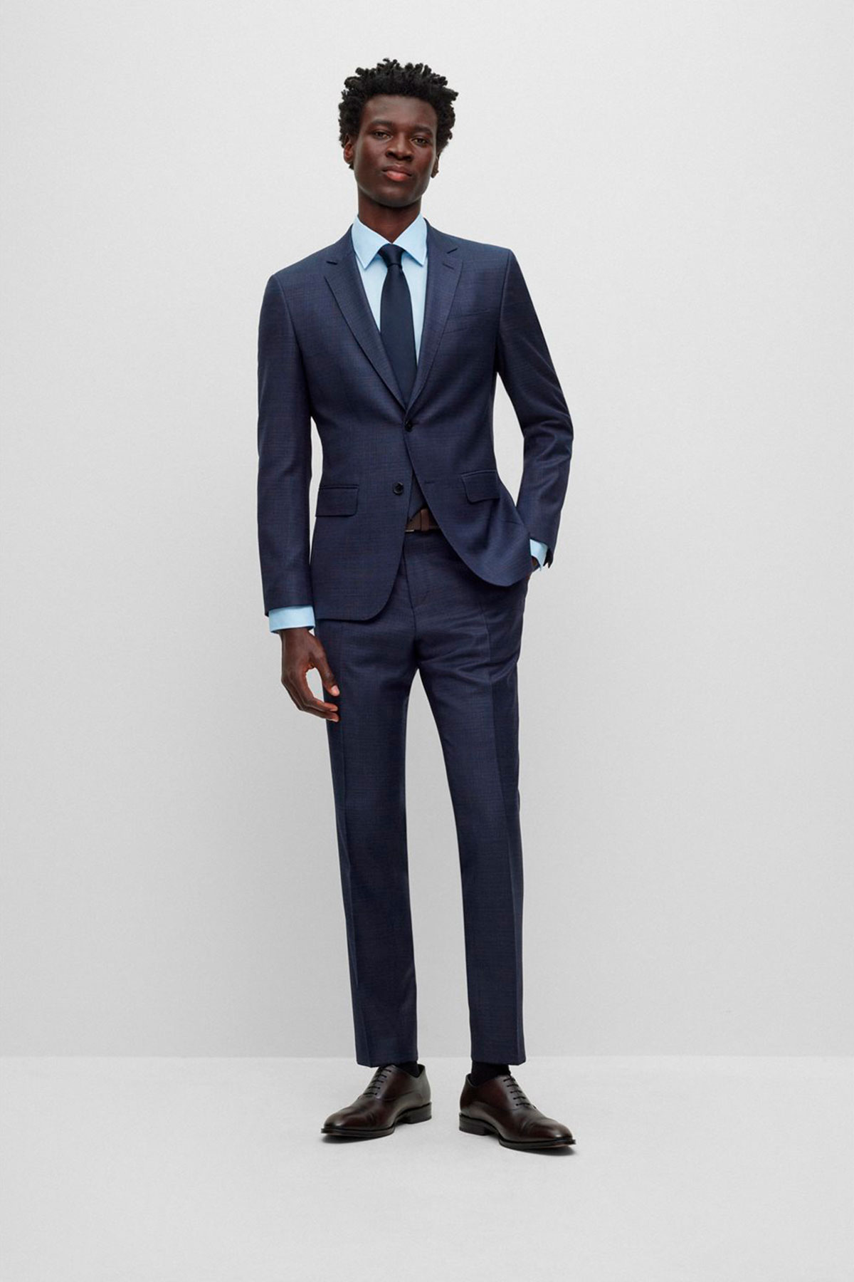 Traje Boss Azul Marino Slim Fit