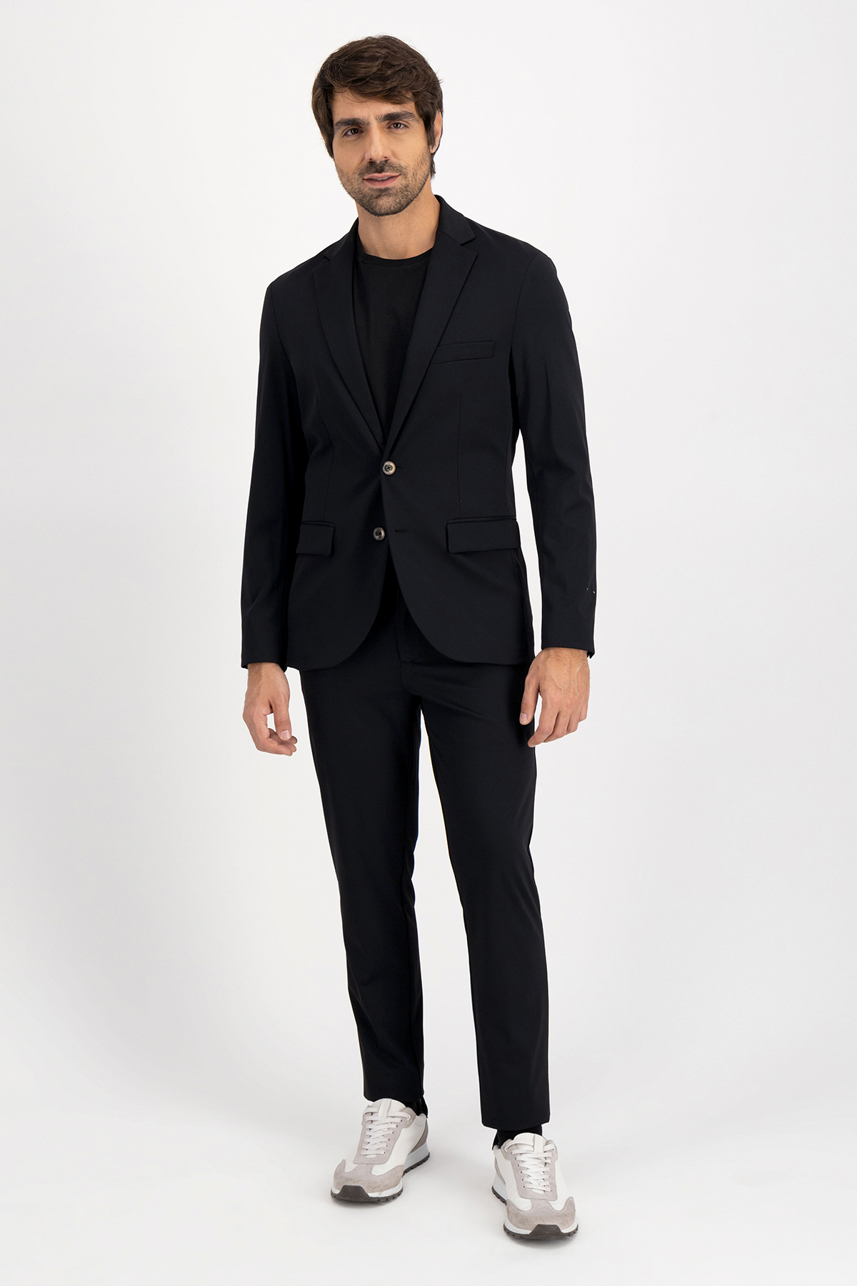 Traje Separate Roberts Red Negro Slim Fit