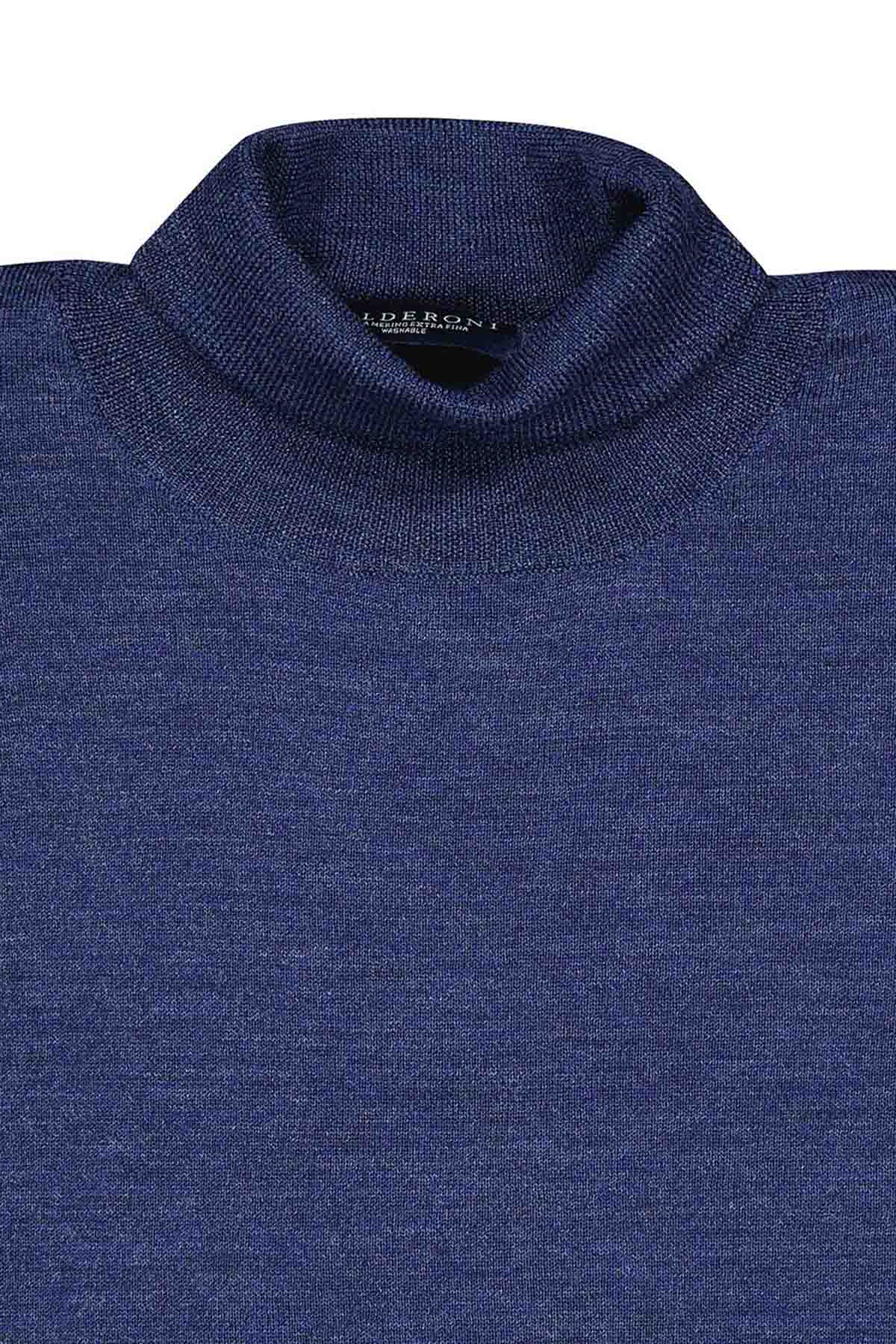 Suéter Calderoni Azul Contemporary Fit