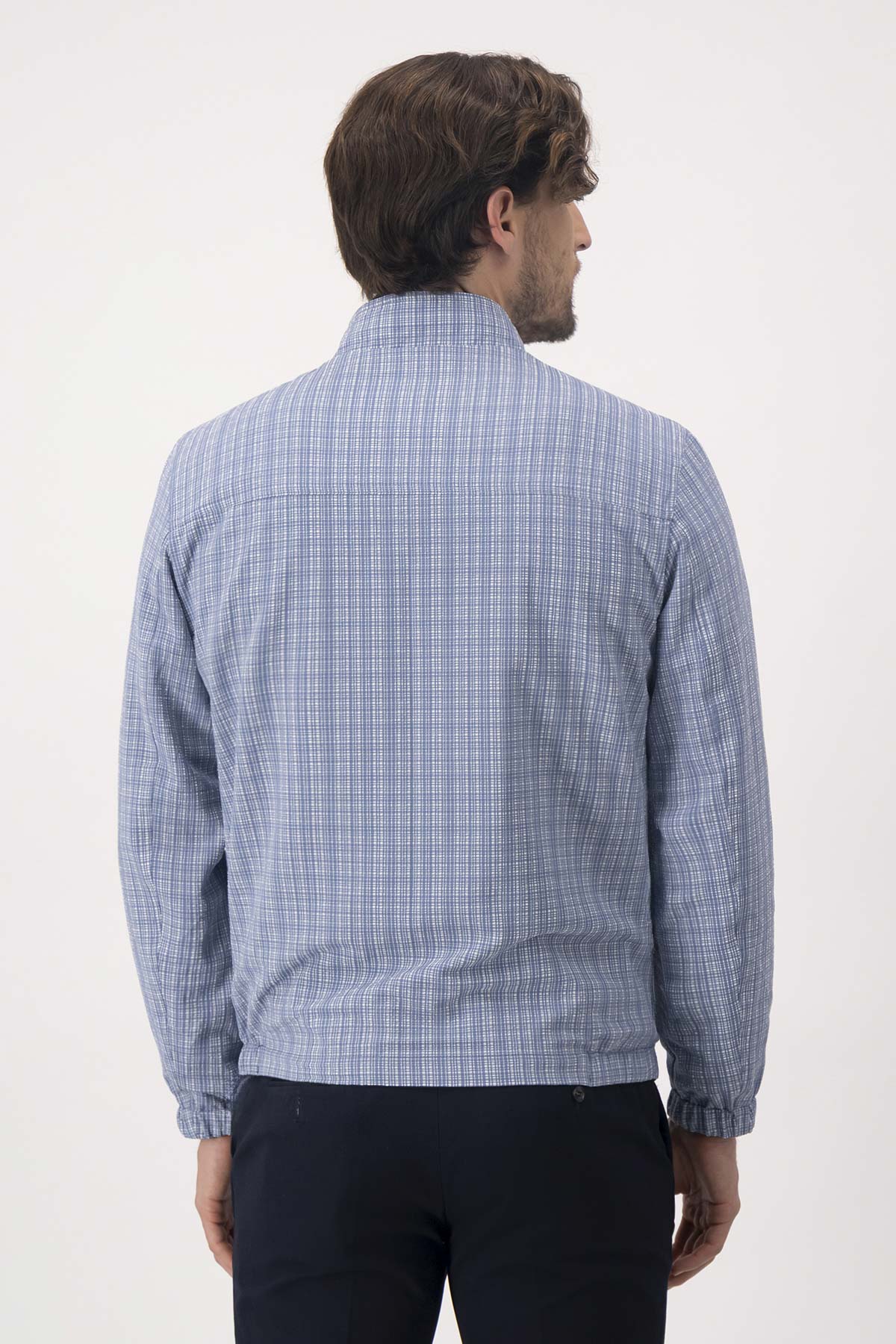 Chamarra Contemporary Fit Azul Marino