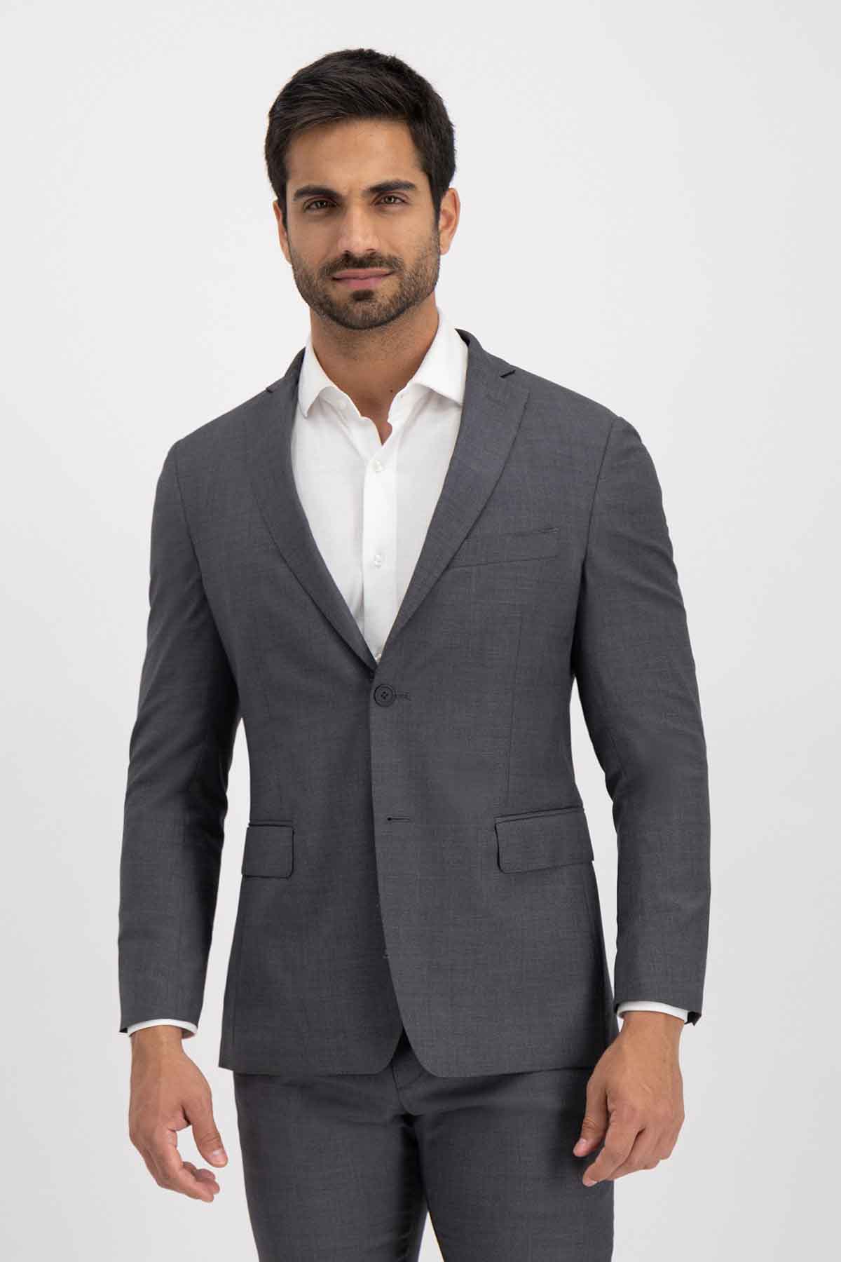 Traje Roberts Gris Oxford Slim Fit