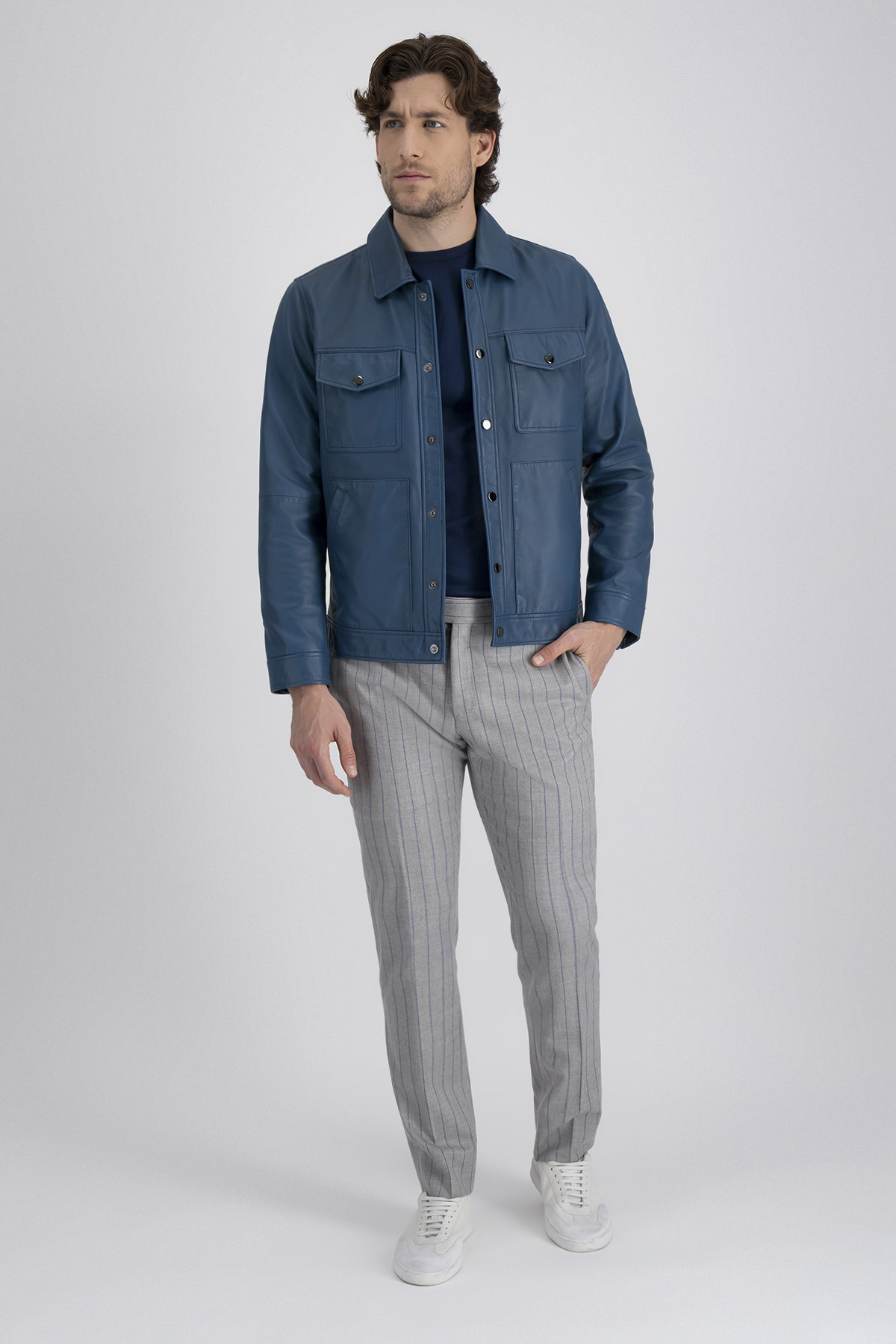 Chamarra La Vera Pelle Contemporary Fit image number 5