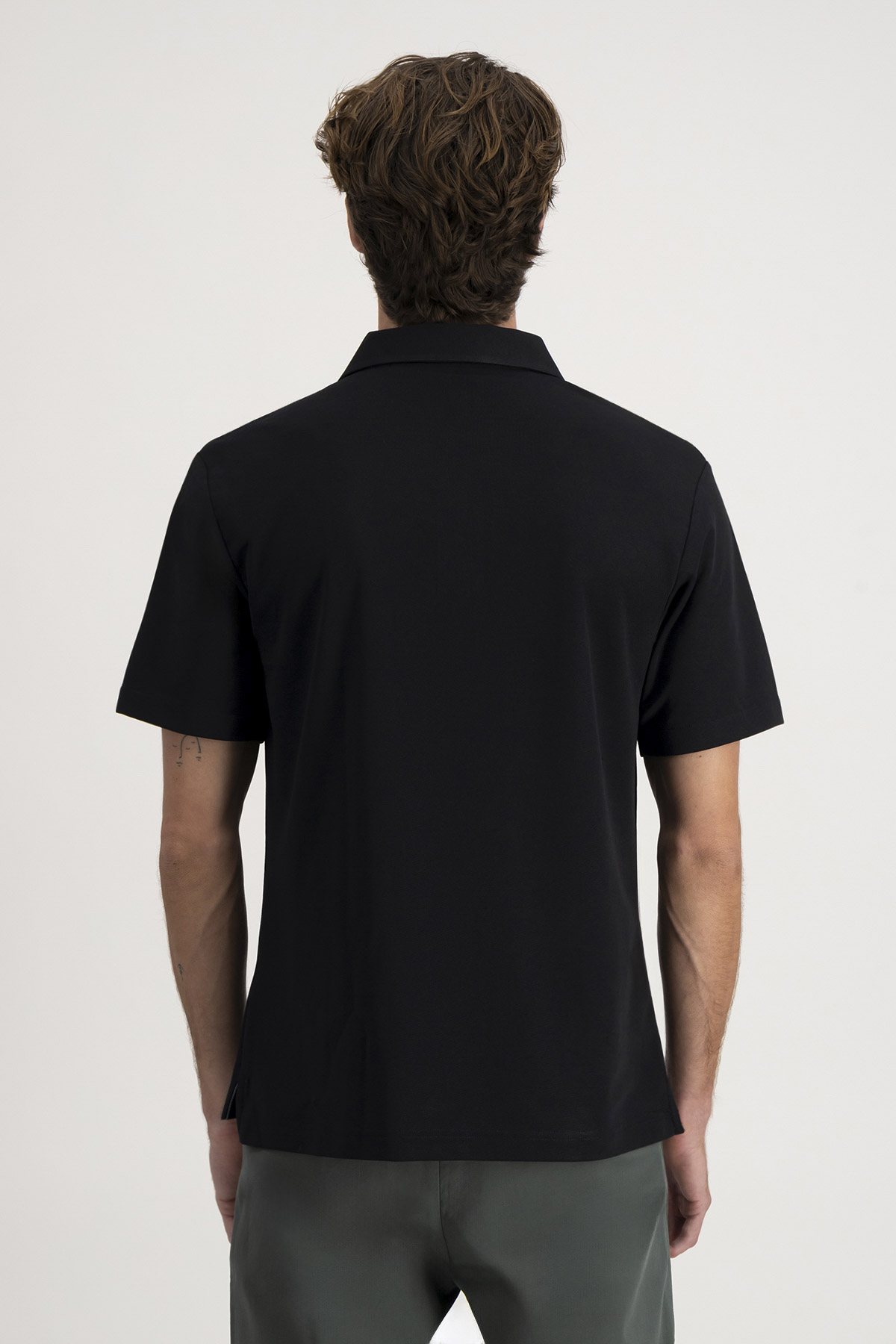 Polo EASY CARE TECHNOLOGY Roberts Color Negro Contemporary Fit