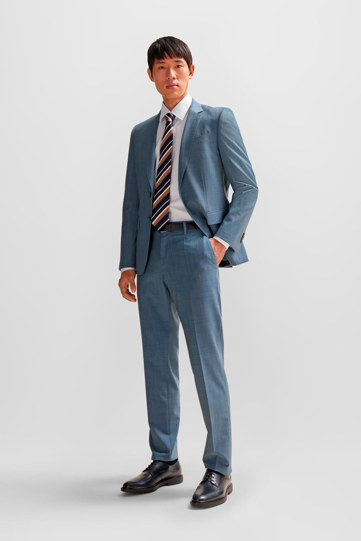 Traje Boss Gris Slim Fit