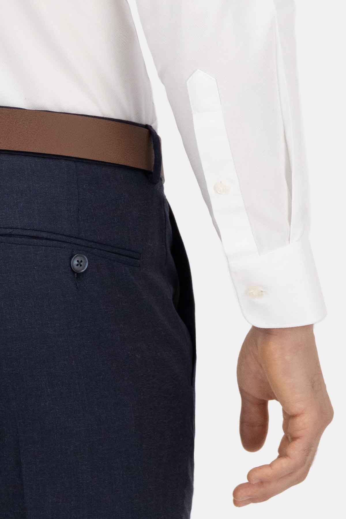 Camisa Non Iron  Color blanco Contemporary fit image number 5