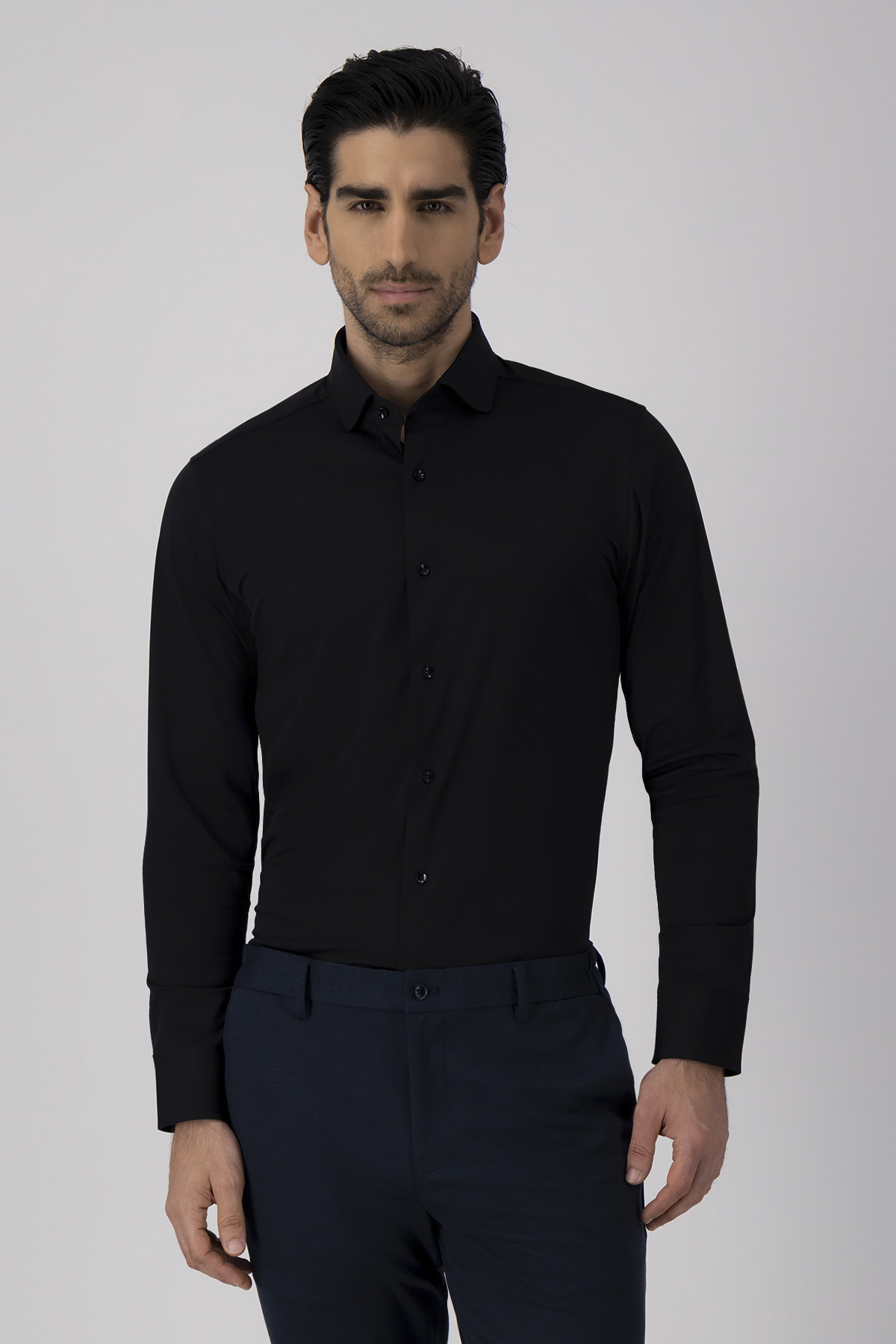 Camisa Formal Anatomic Technology Slim Fit Negro