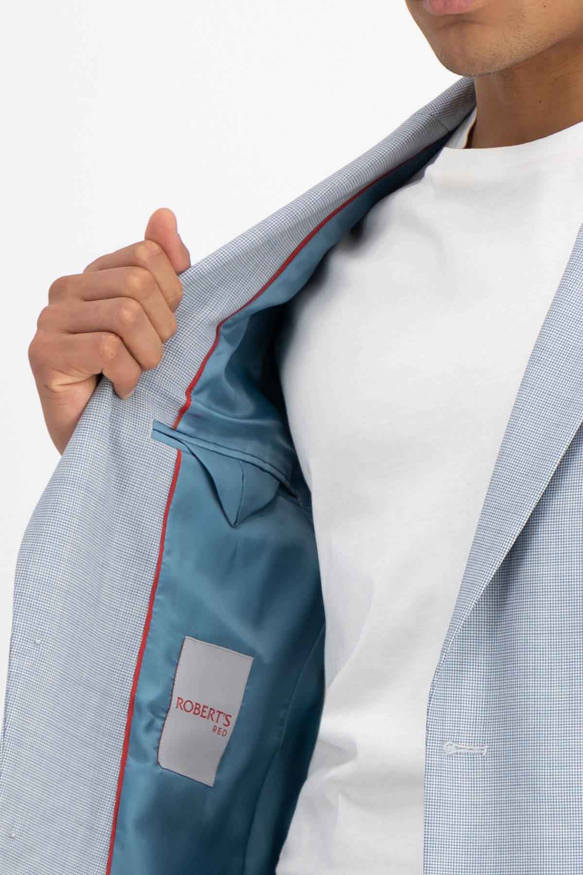 Traje Roberts Red Azul Claro Slim Fit