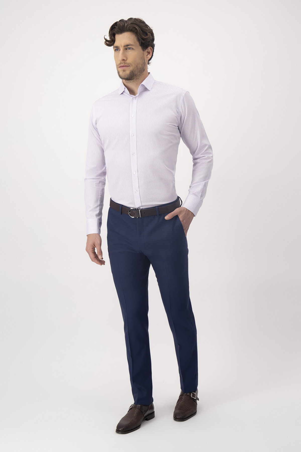 Camisa Formal NON IRON Contemporary Fit Lila