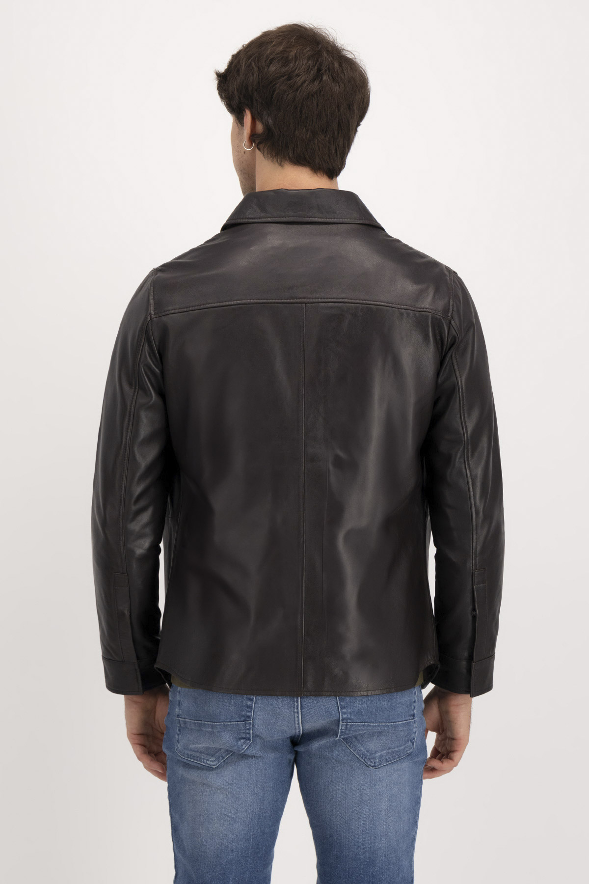 Chamarra La Vera Pelle Calderoni Café Obscuro Contemporary Fit