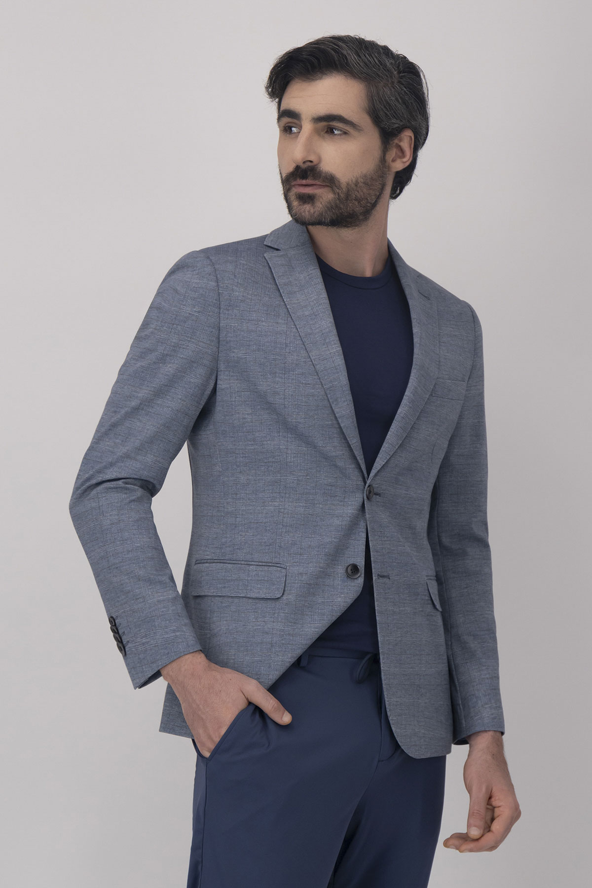 Saco Casual Slim Fit Azul Marino
