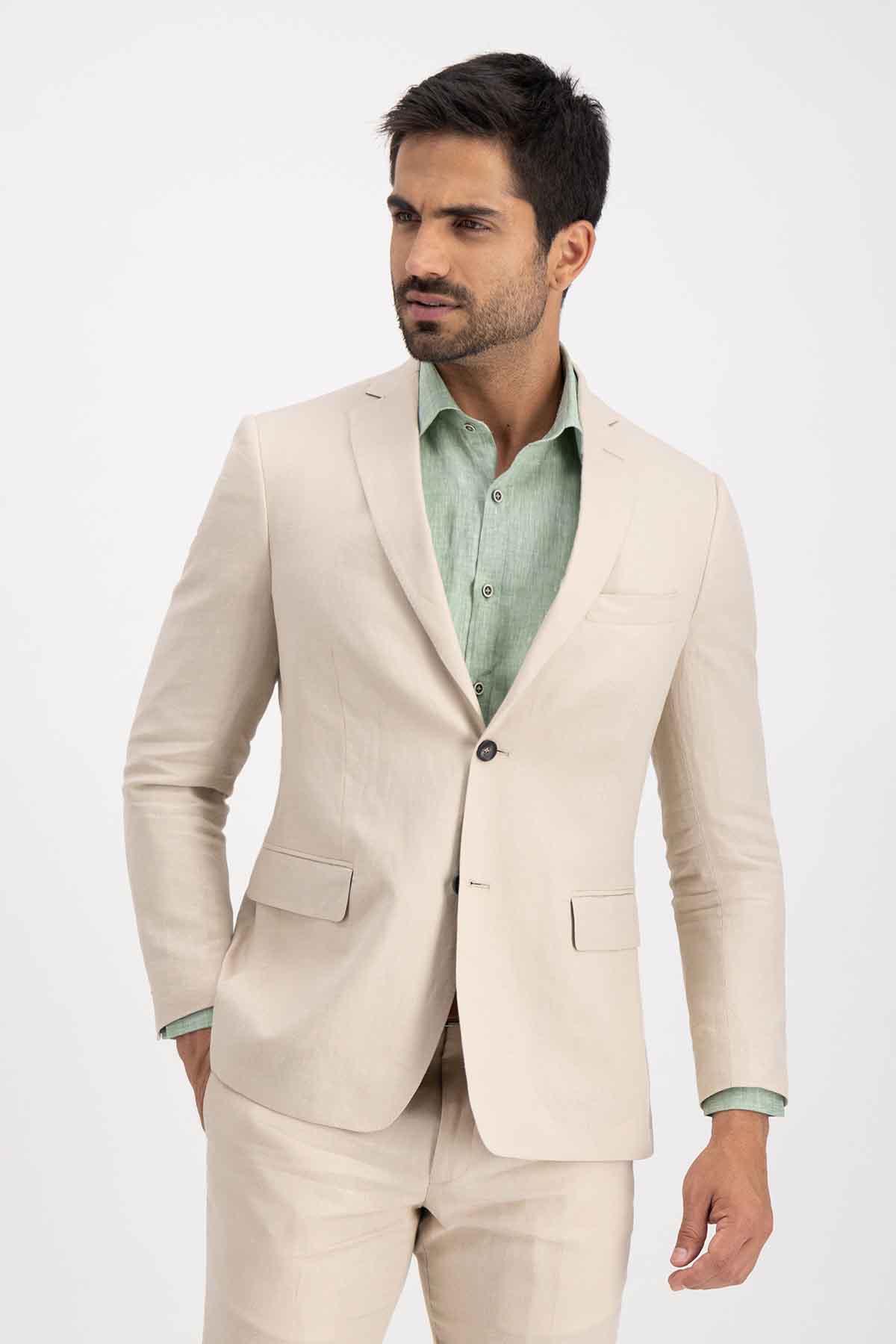 Traje Roberts Slim Fit Beige