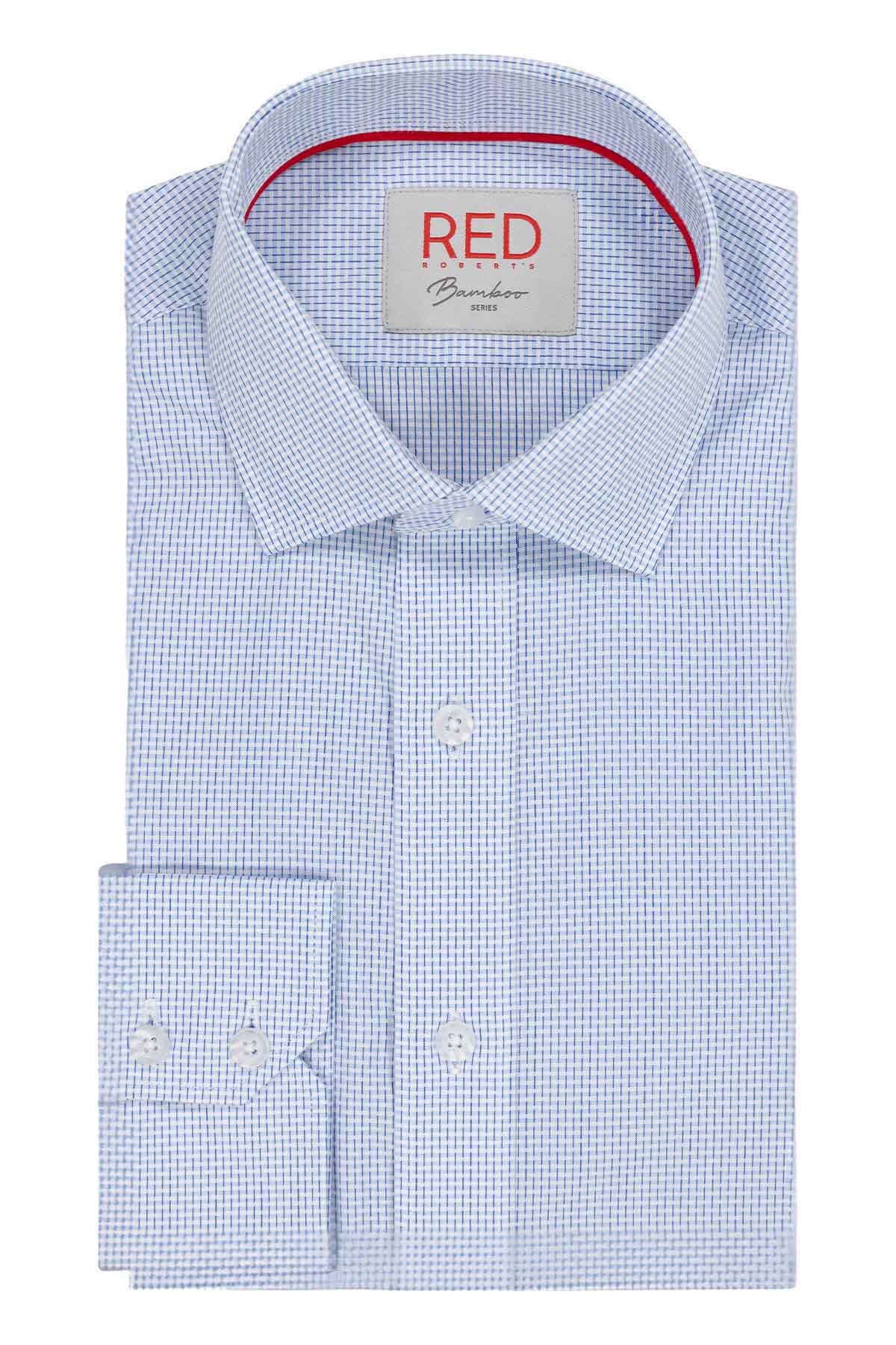 Camisa Vestir Roberts Red Blanco Slim Fit