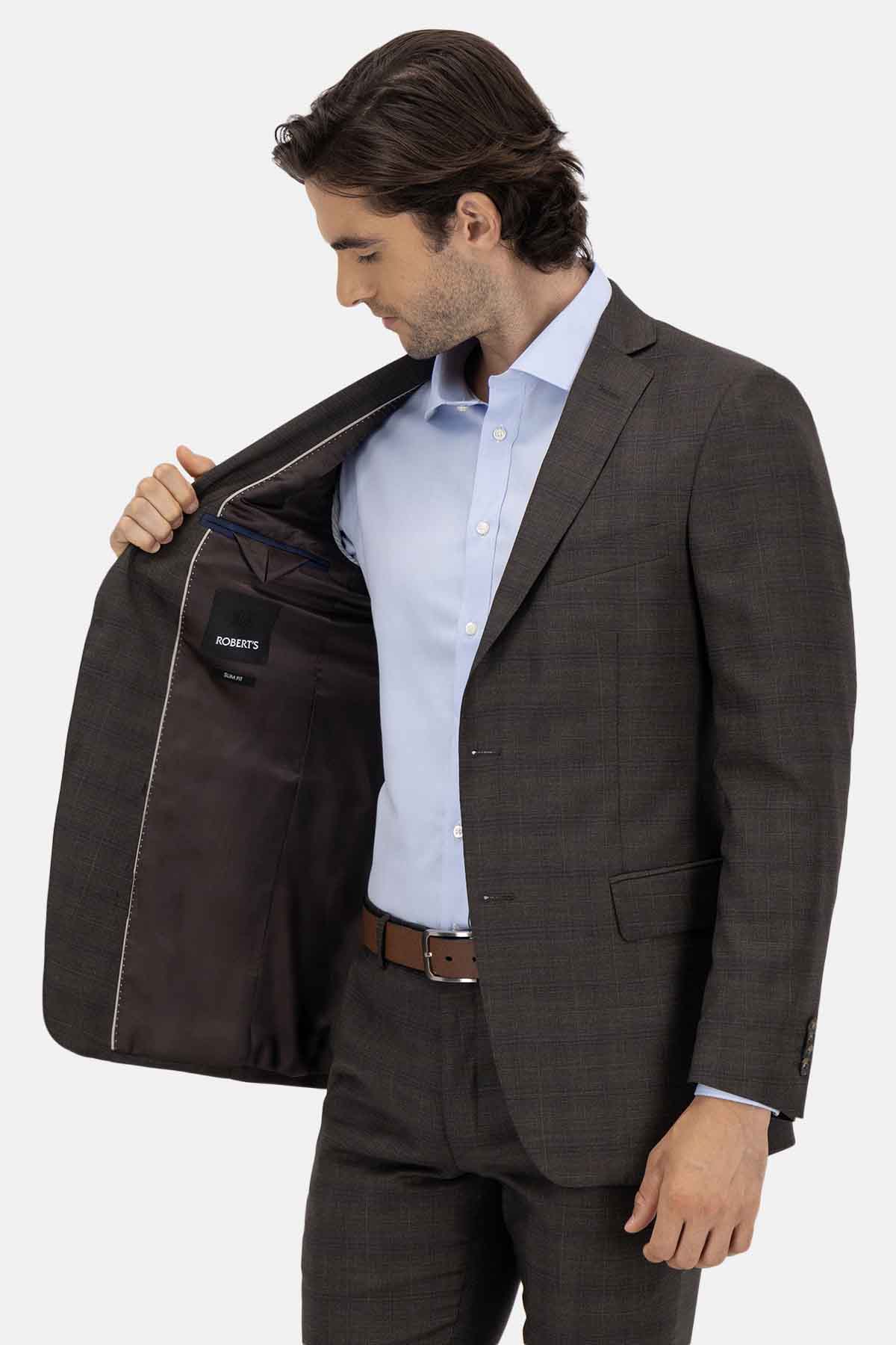 Traje Roberts Color cafe Slim fit image number 3