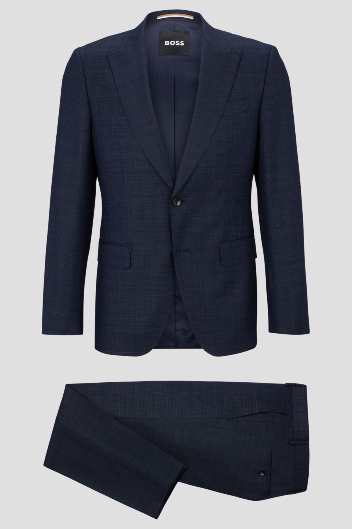 TRAJE  BOSS FORMAR AZUL SLIM FIT DE LANA