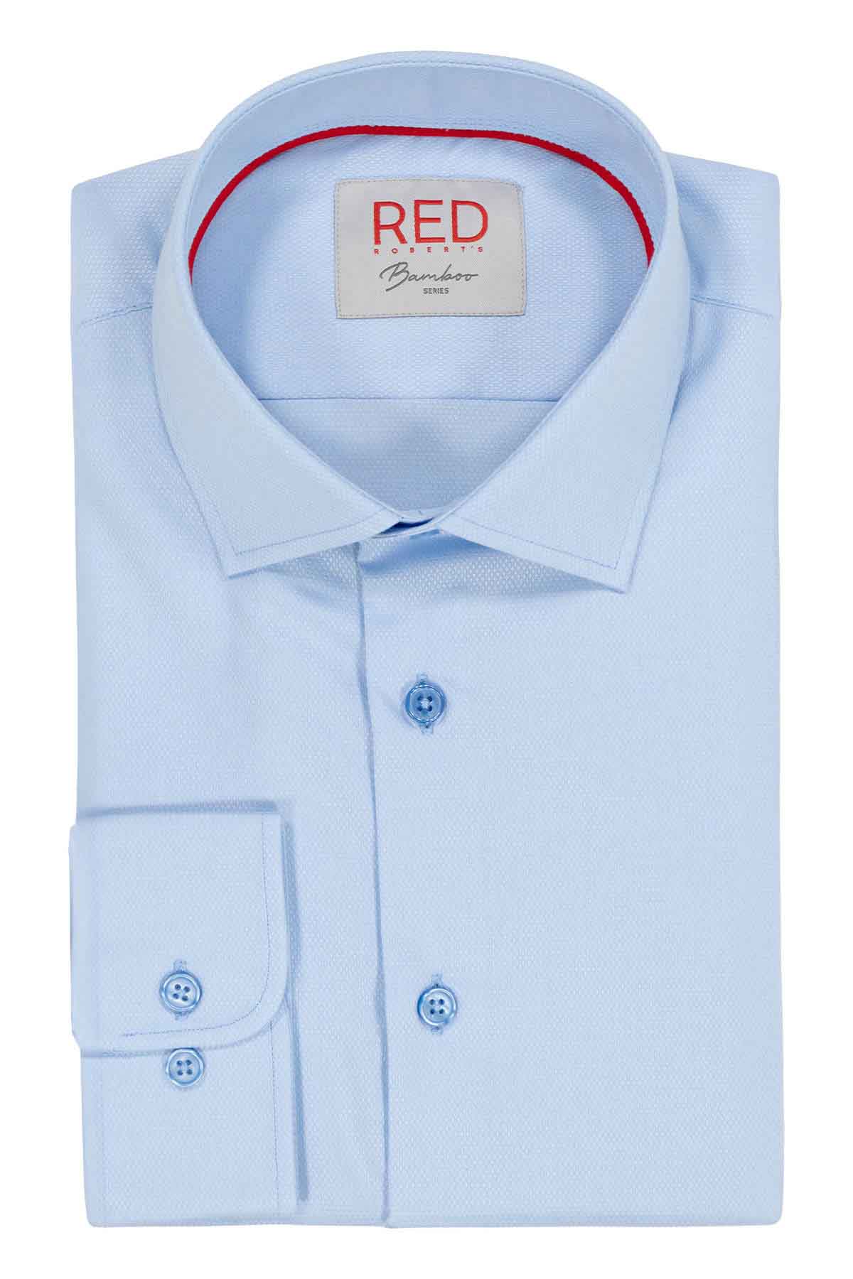 Camisa Vestir BAMBOO Roberts Red Azul Claro Slim Fit