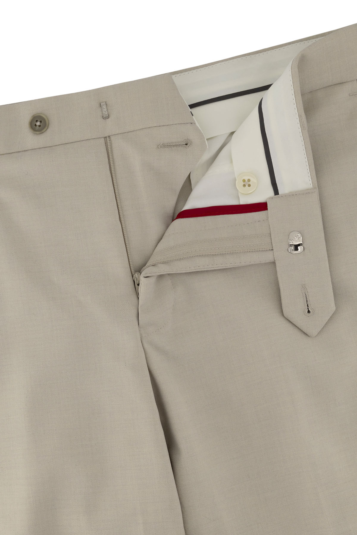 Pantalón Formal Color Beige Slim Fit