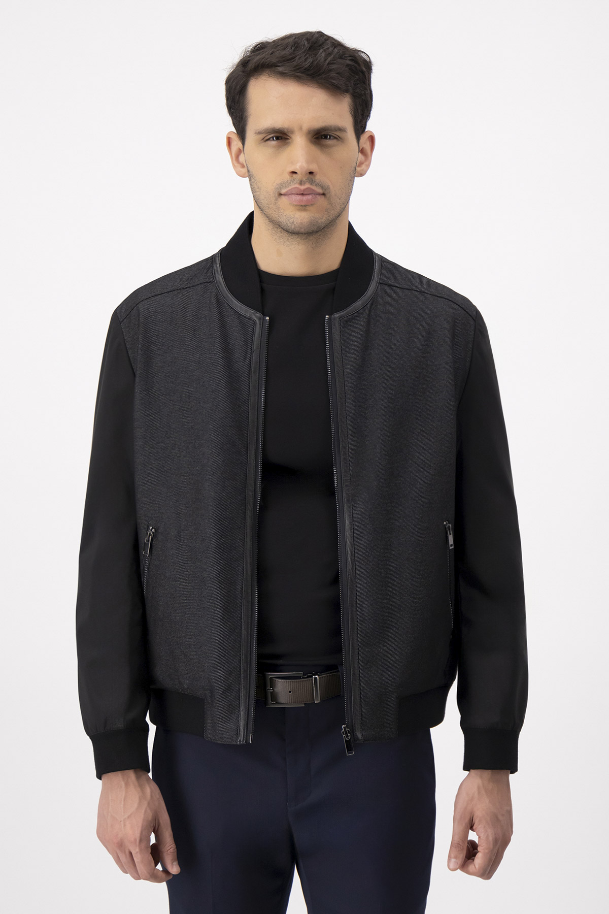 Chamarra Reversible Contemporary Fit Negro
