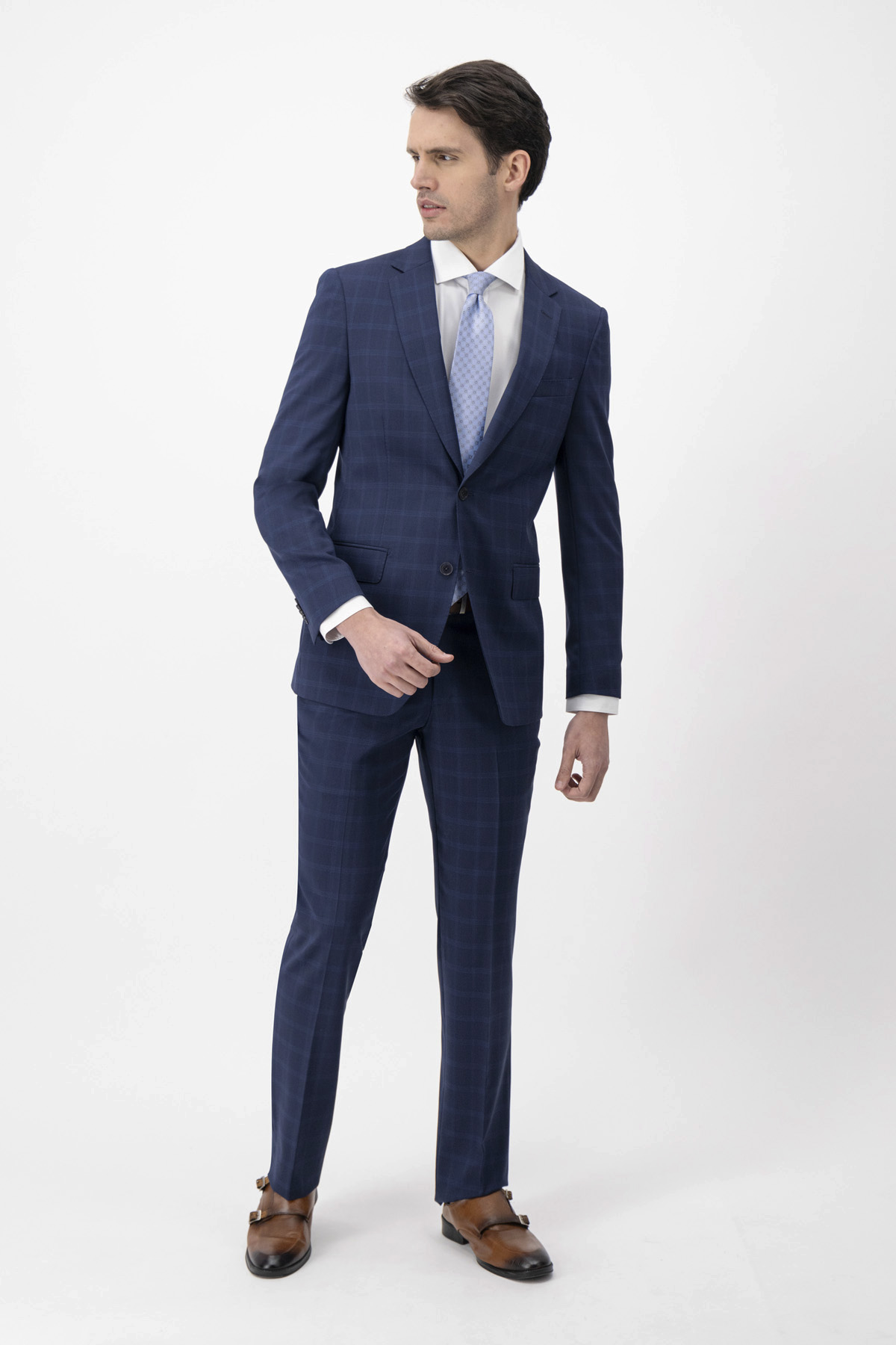 Traje Calderoni Azul Marino Contemporary Fit