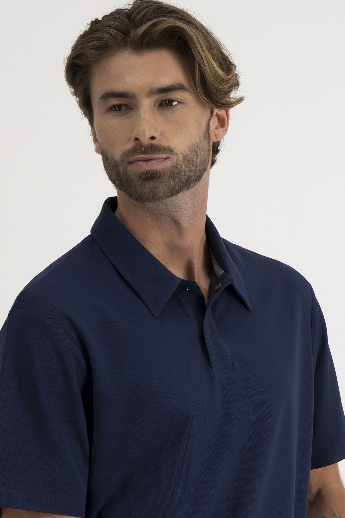 Polo EASY CARE TECHNOLOGY Roberts Color Azul Marino Contemporary Fit