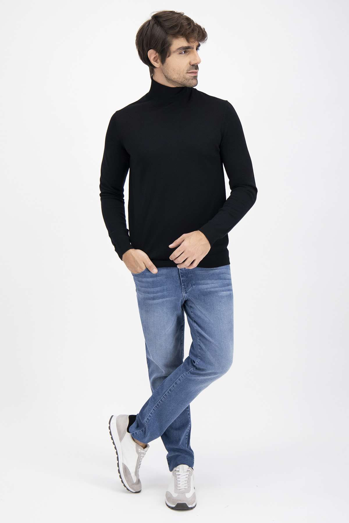Suéter Calderoni Negro Contemporary Fit