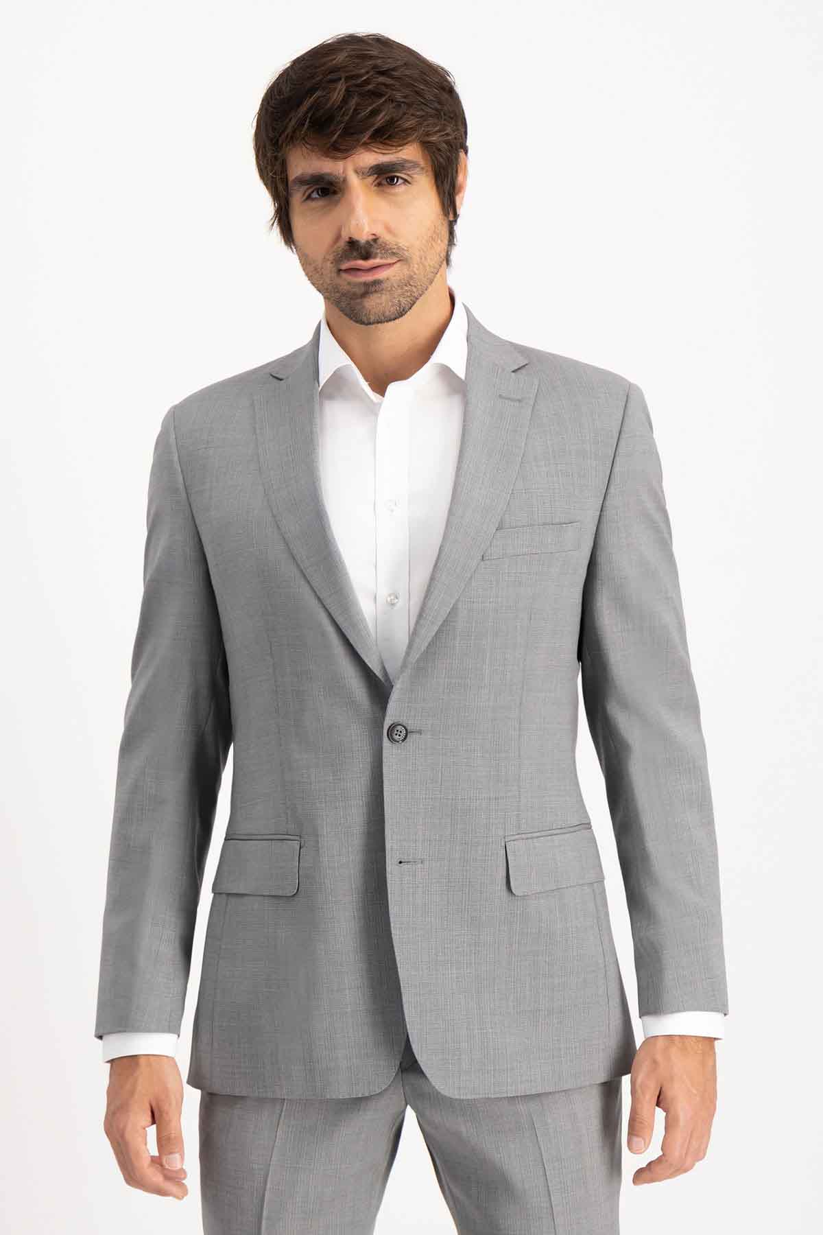 Traje Calderoni Gris Slim Fit