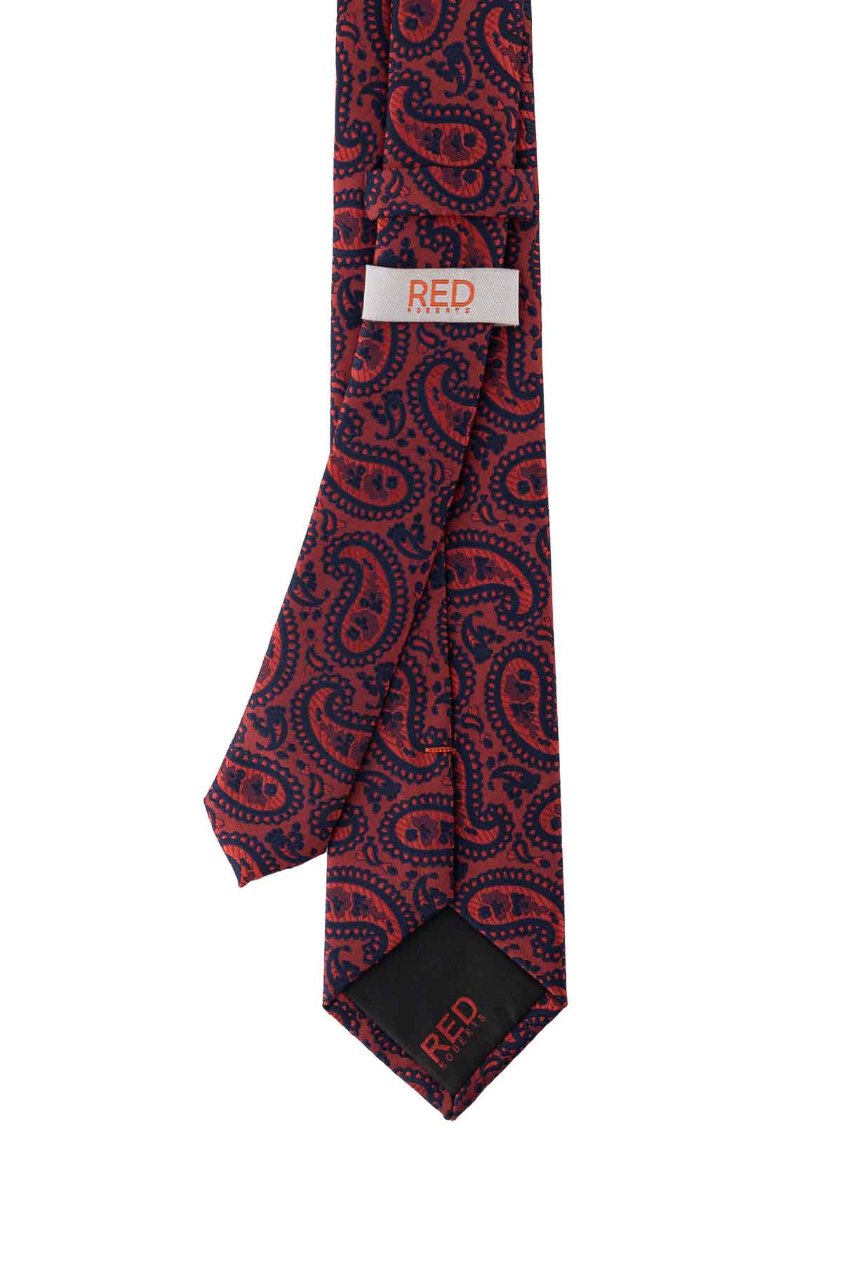Corbata Roberts Red Rojo Quemado