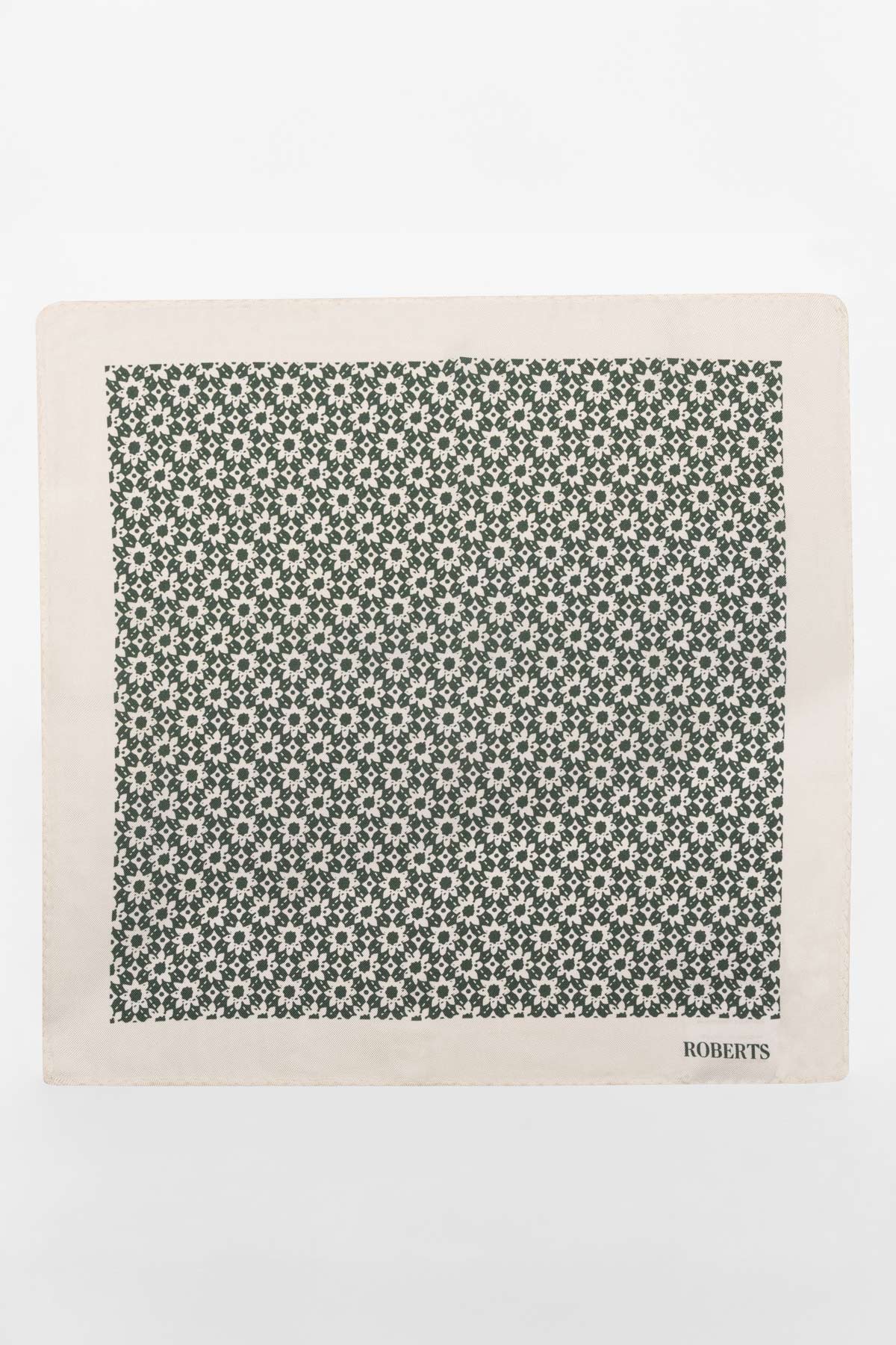 Pañuelo De Bolsillo De Seda Blanco image number 1