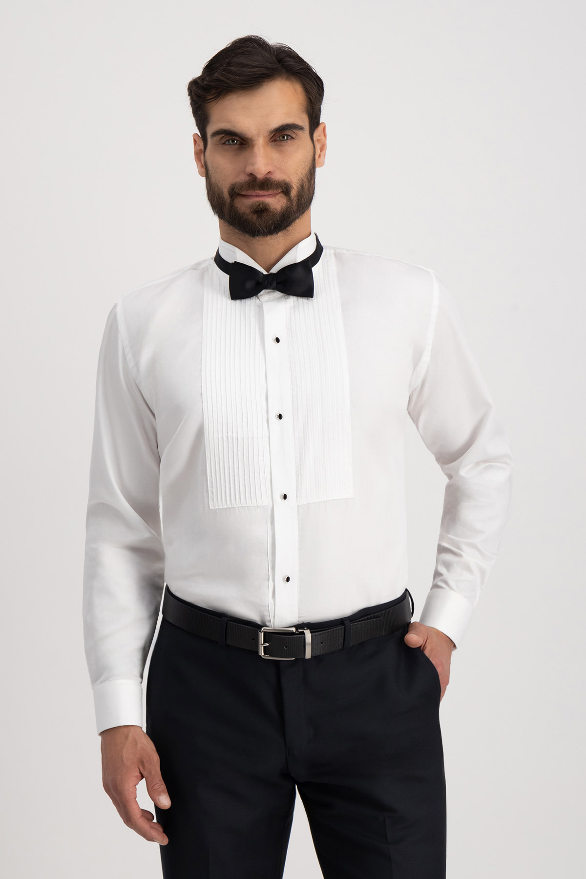 Camisa Vestir Giorgio Valentino Blanco Slim Fit