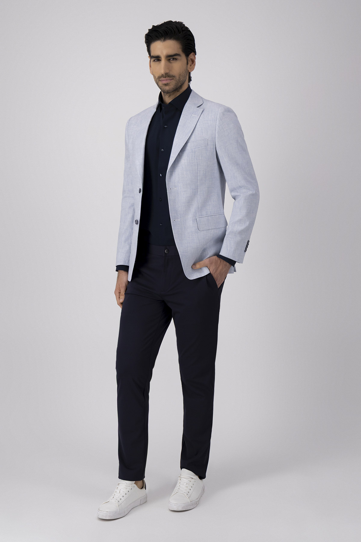 Saco Casual Slim Fit Azul Marino