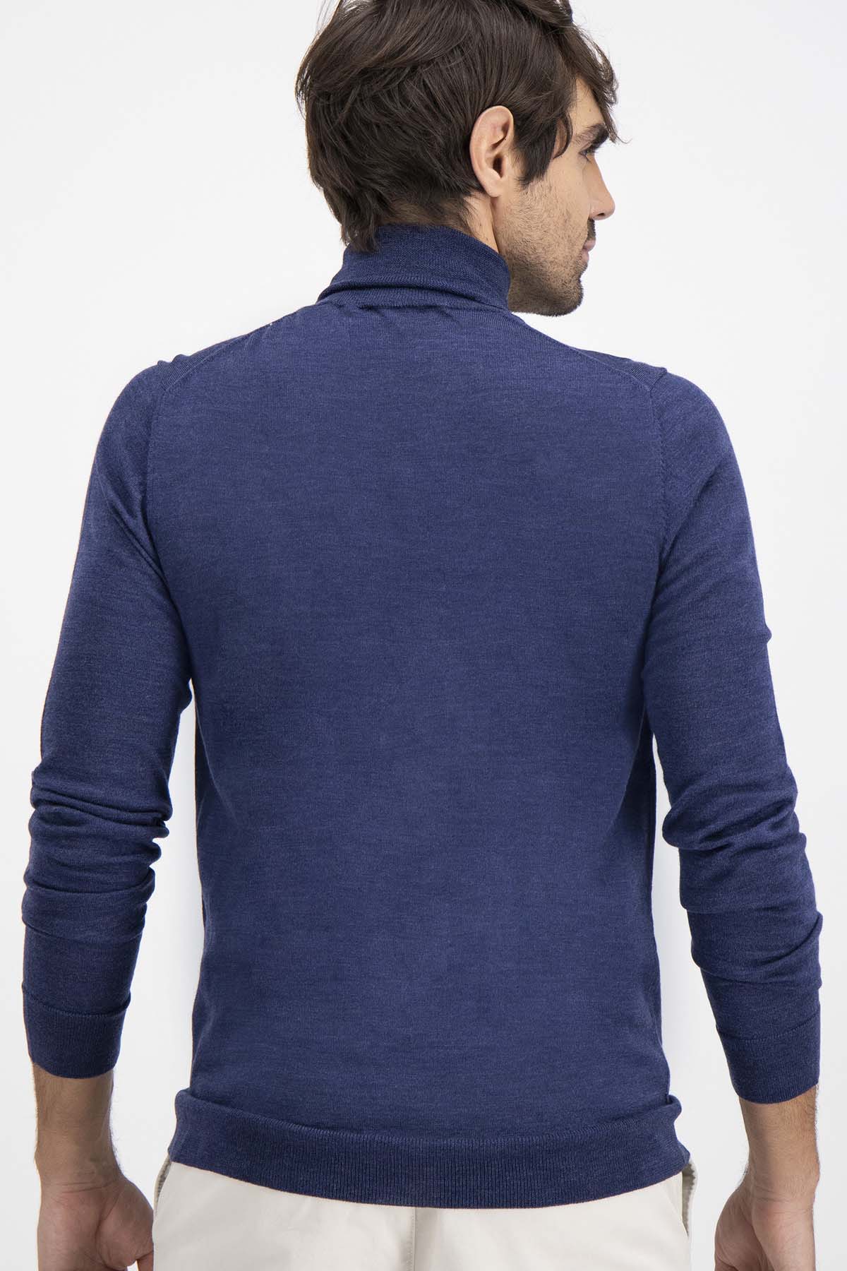 Suéter Calderoni Azul Contemporary Fit