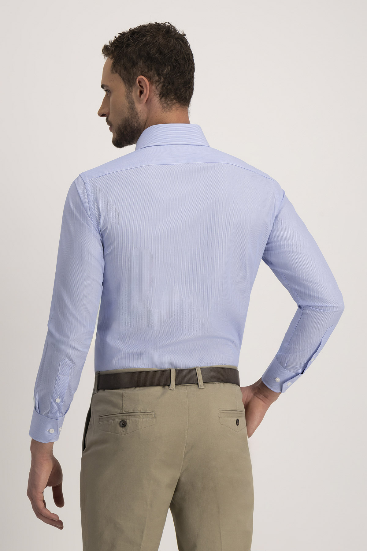 Camisa Formal Easy Care Roberts Slim Fit Azul Marino image number 3