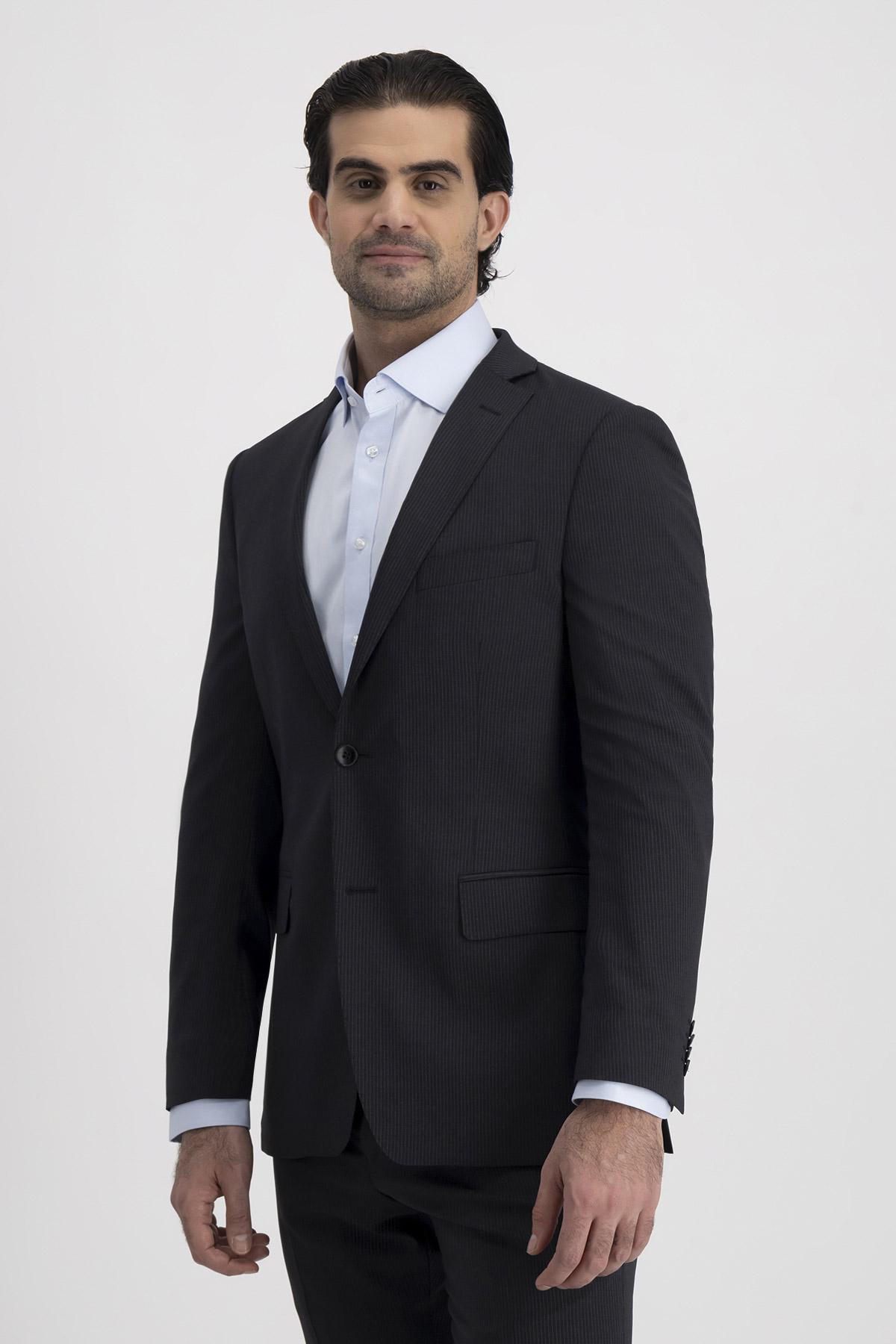 Traje Roberts Gris Oxford Slim Fit
